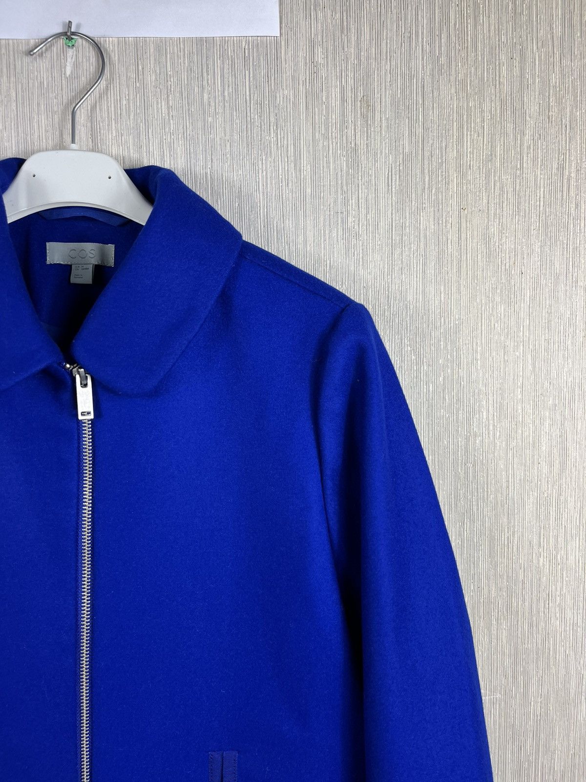 Cos × Designer COS wool cashmere blue zip coat jacket casual classic Size XS / US 0-2 / IT 36-38 - 3 Thumbnail
