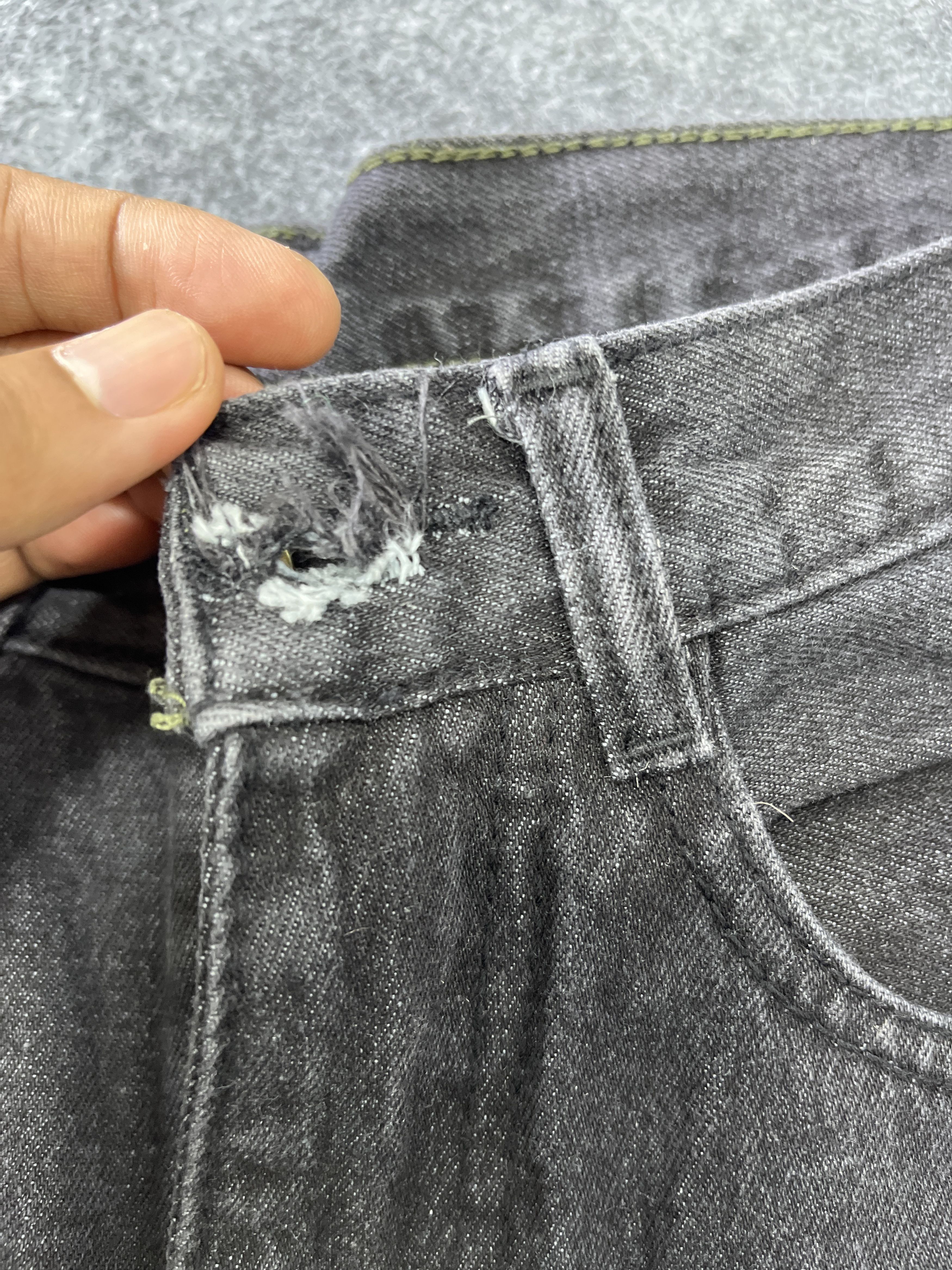 Japanese Brand Japanese Brand Black Distressed Baggy Jeans - J948 Size US 28 / EU 44 - 7 Thumbnail
