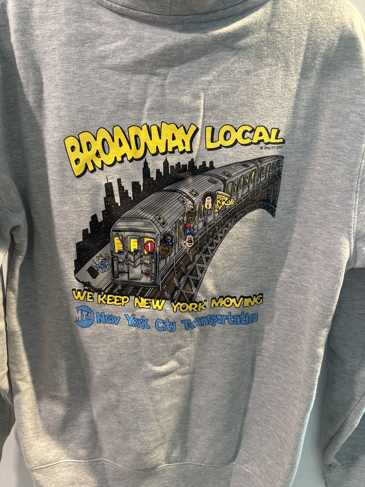 Only NY Only NY x MTA Broadway Local Hoodie, Heather Grey Size US S / EU 44-46 / 1 - 1 Thumbnail