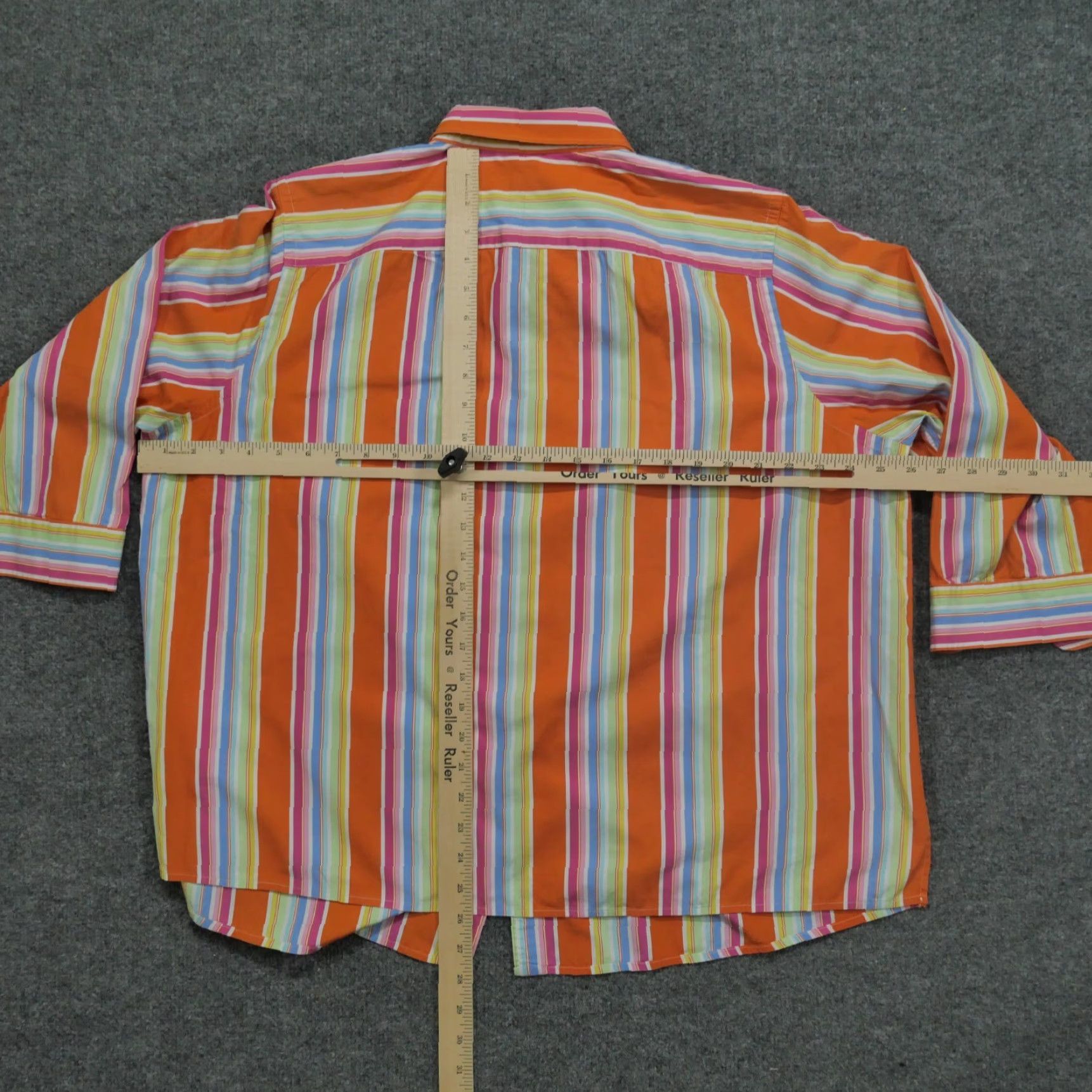 Ralph Lauren Ralph Lauren Shirt Womens 2X Multicolor Striped Button-Up Casual Sleeve 3/4, Collared, Cotton Polyester, Pockets, Plus Size Womens Size XXL / US 16-18 / IT 52-54 - 6 Thumbnail