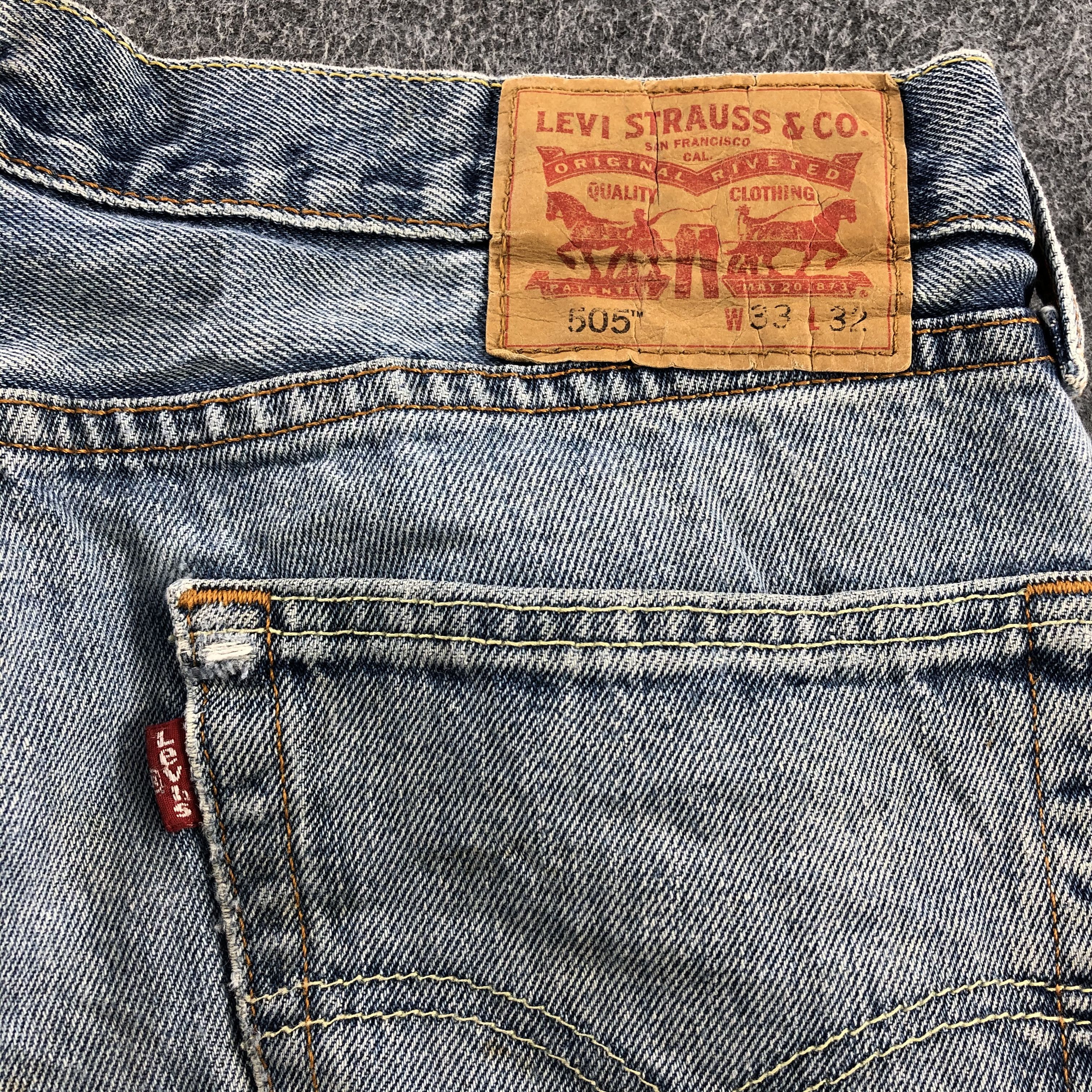 Levi's Vintage Levis 505 Light Wash Jeans- J1322 Size US 33 - 5 Thumbnail