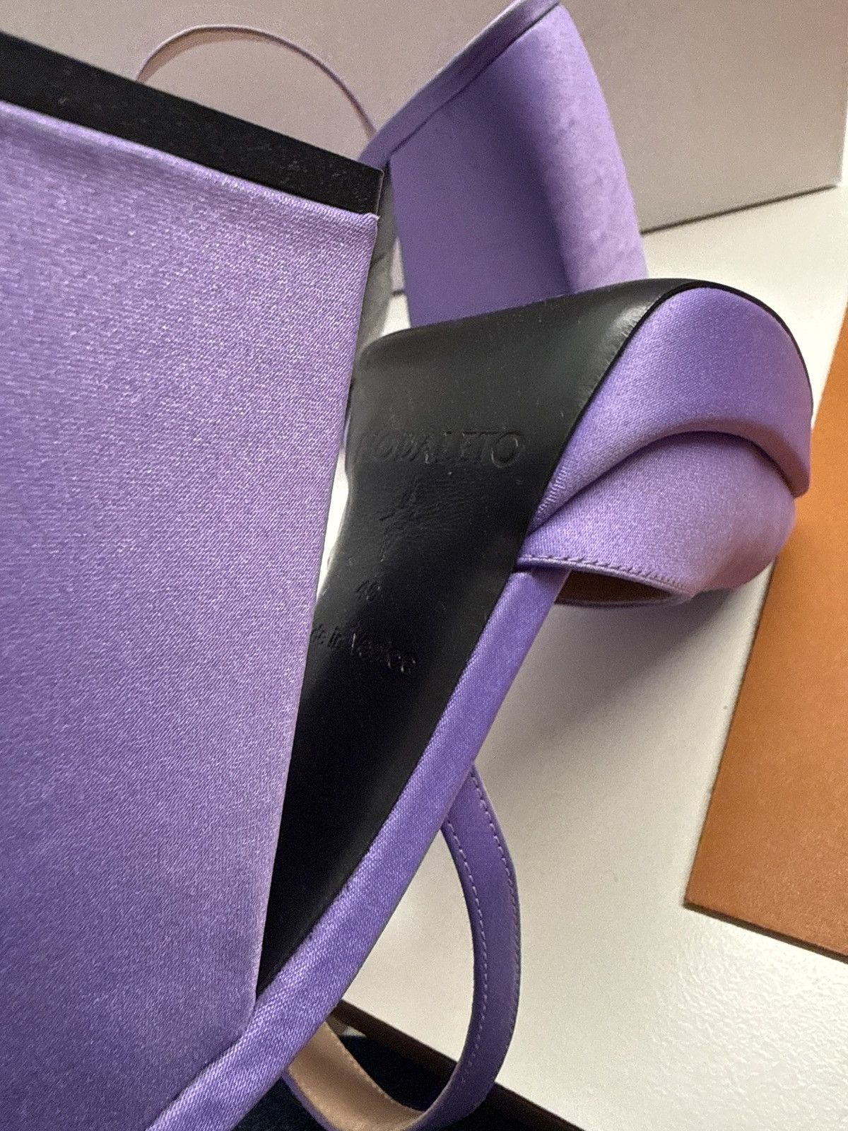 Nodaleto Nodaleto Lavender Satin Pump Size US 10 / IT 40 - 3 Thumbnail