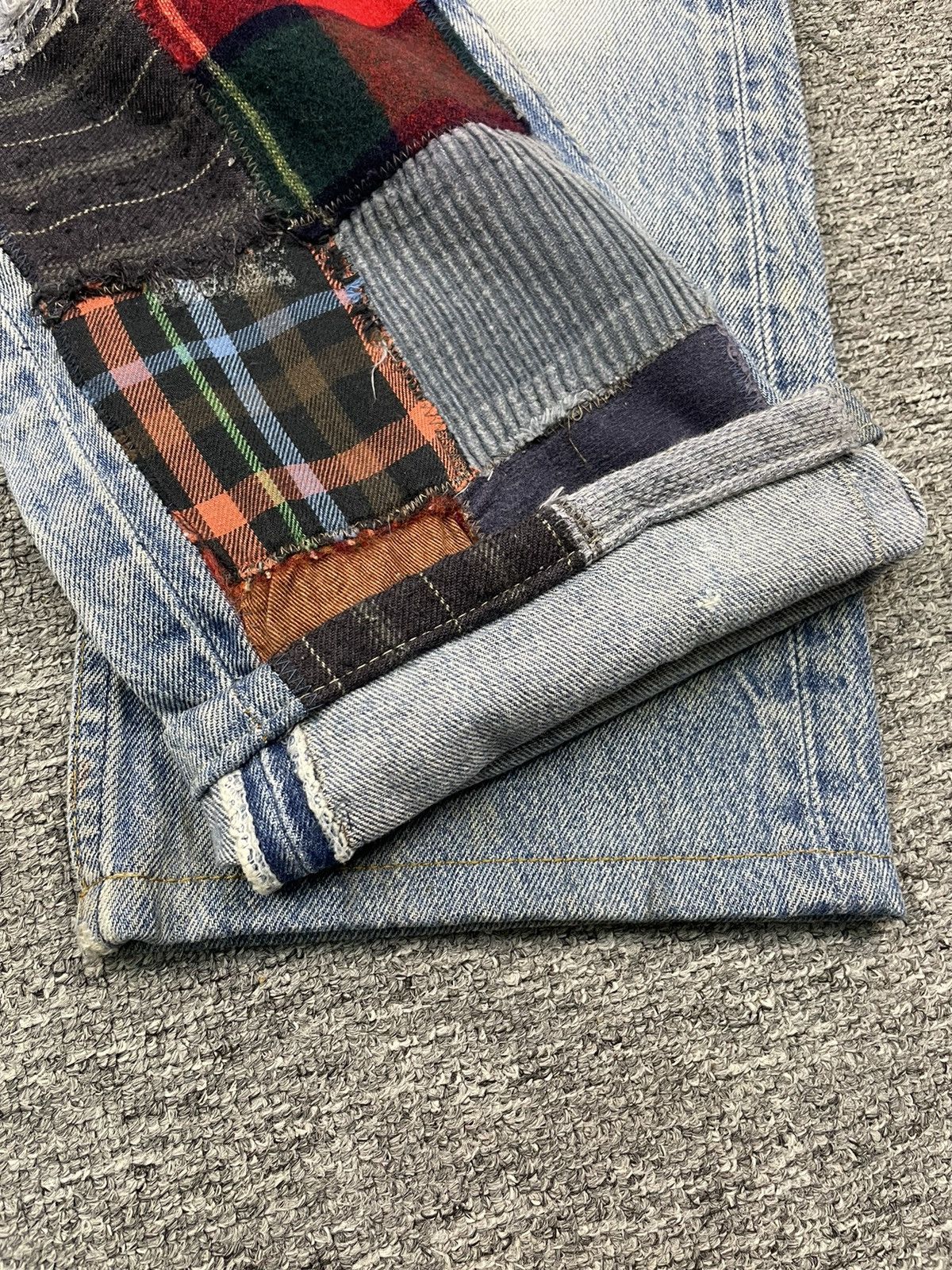 Levi's Vintage Levis 501 Jeans Rindem Patchwork Denim Size US 30 / EU 46 - 3 Thumbnail