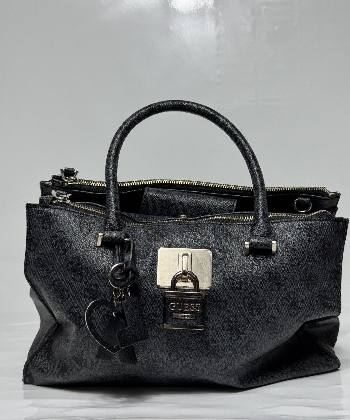 Guess Guess Monogram Leather Bag Size ONE SIZE - 1 Thumbnail