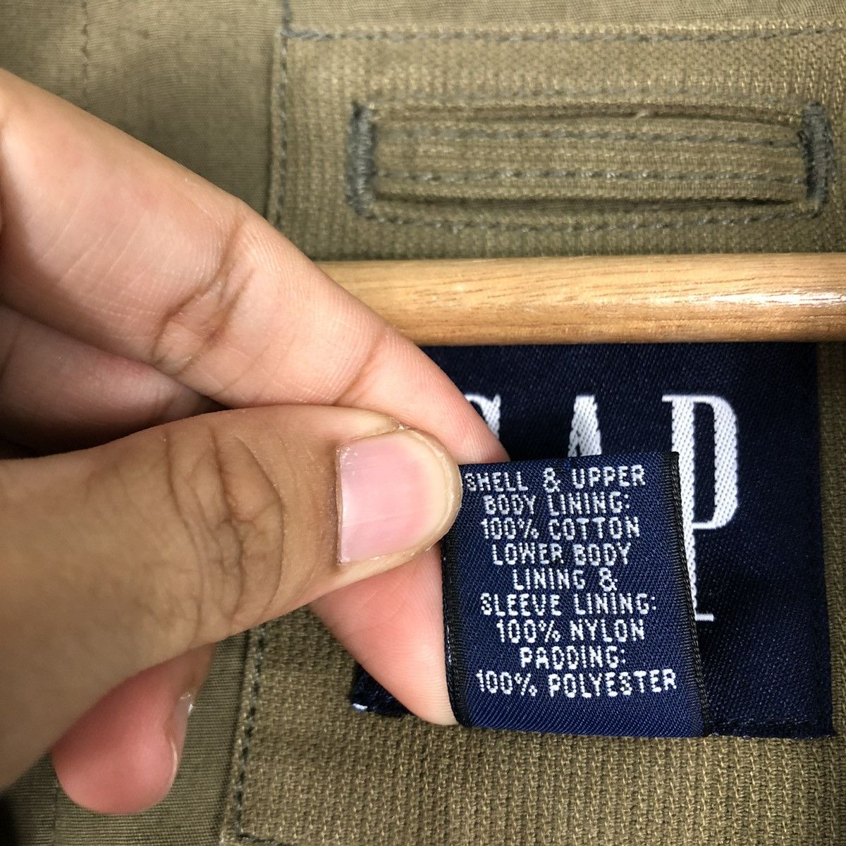 Japanese Brand 📌VINTAGE BIKER JACKET GAP MILITARY DESIGN CARGO POCKET Size US M / EU 48-50 / 2 - 14 Thumbnail