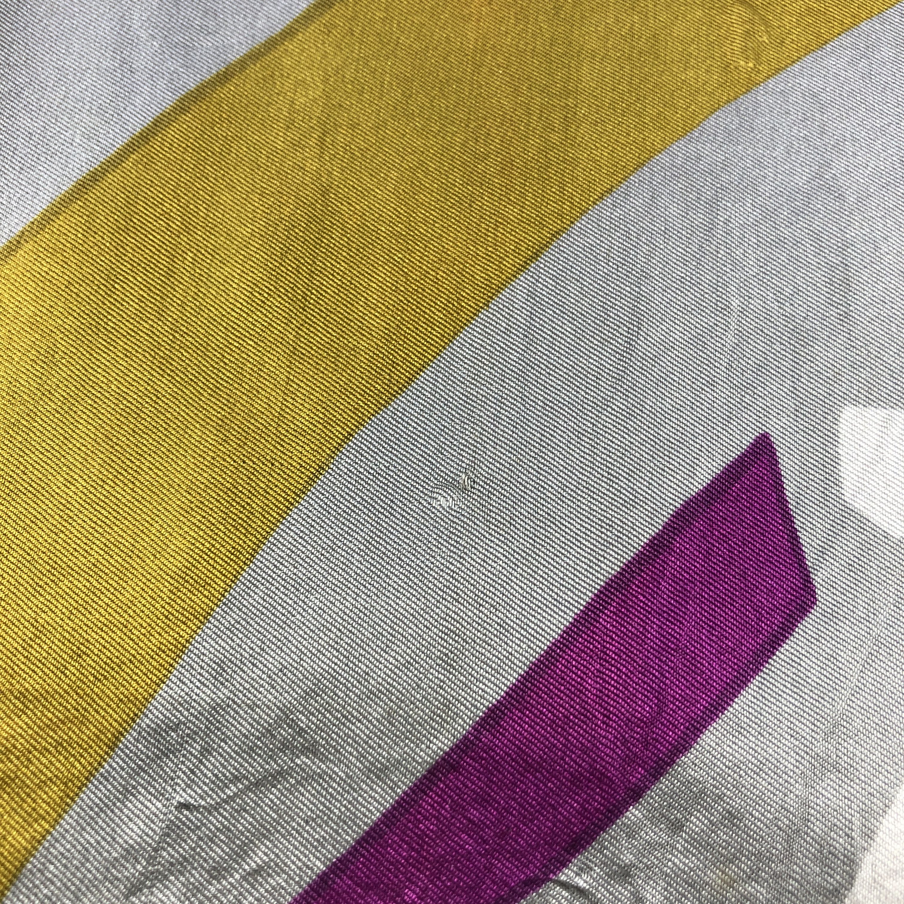 Japanese Brand Abstract Luxury Hand Rolled Silk Scarf M1104 Size ONE SIZE - 12 Thumbnail