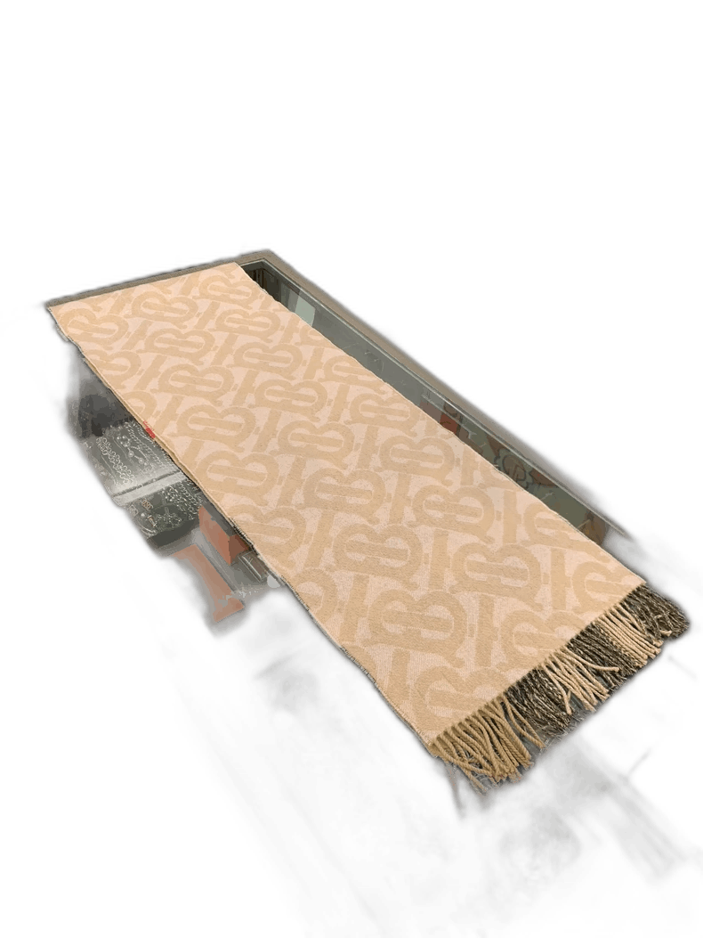 Burberry Burberry TB Logo Cashmere Scarf Size ONE SIZE - 1 Thumbnail