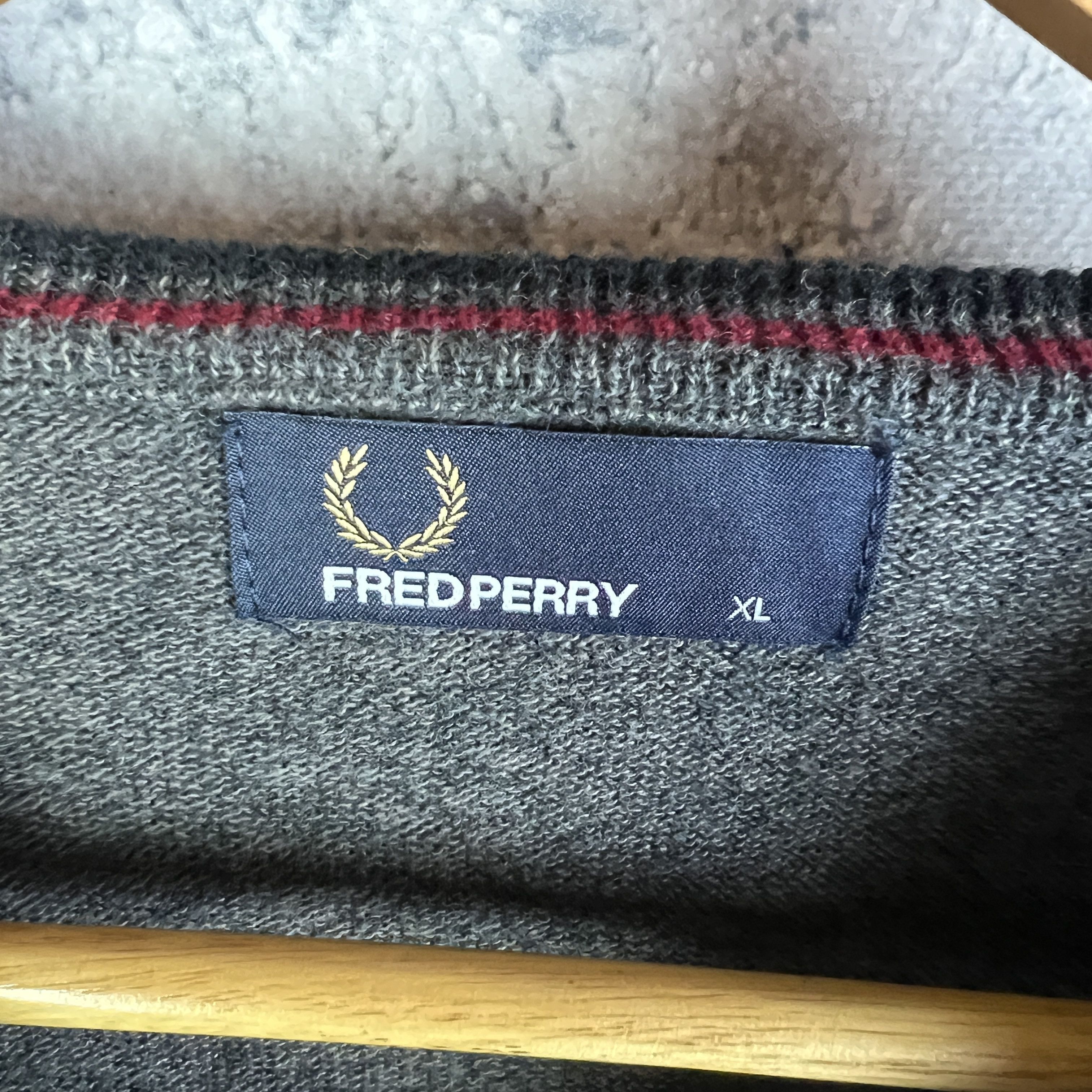 Fred Perry Fred Perry Sweater Men's Size XL Gray Long Sleeve Size US XL / EU 56 / 4 - 5 Thumbnail