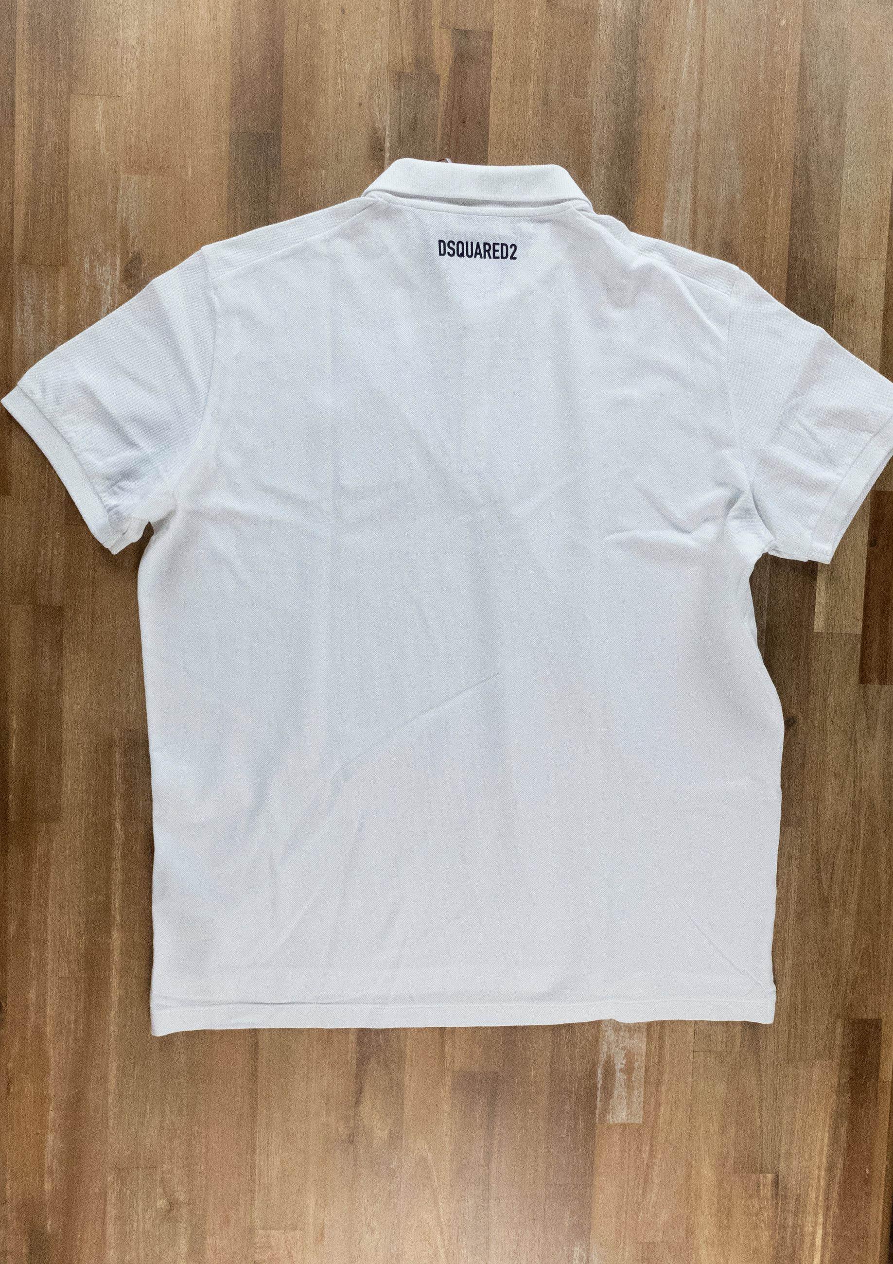 Dsquared2 DSQUARED2 white regular fit Icon logo patch polo shirt XL Size US XL / EU 56 / 4 - 10 Thumbnail