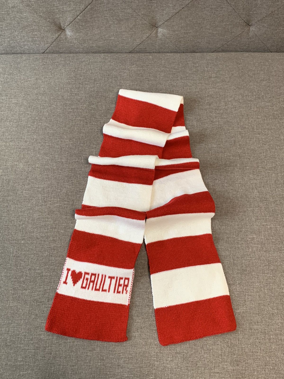 Jean Paul Gaultier Jean Paul Gaultier I love Gaultier Stripe Scarf Size ONE SIZE - 1 Thumbnail