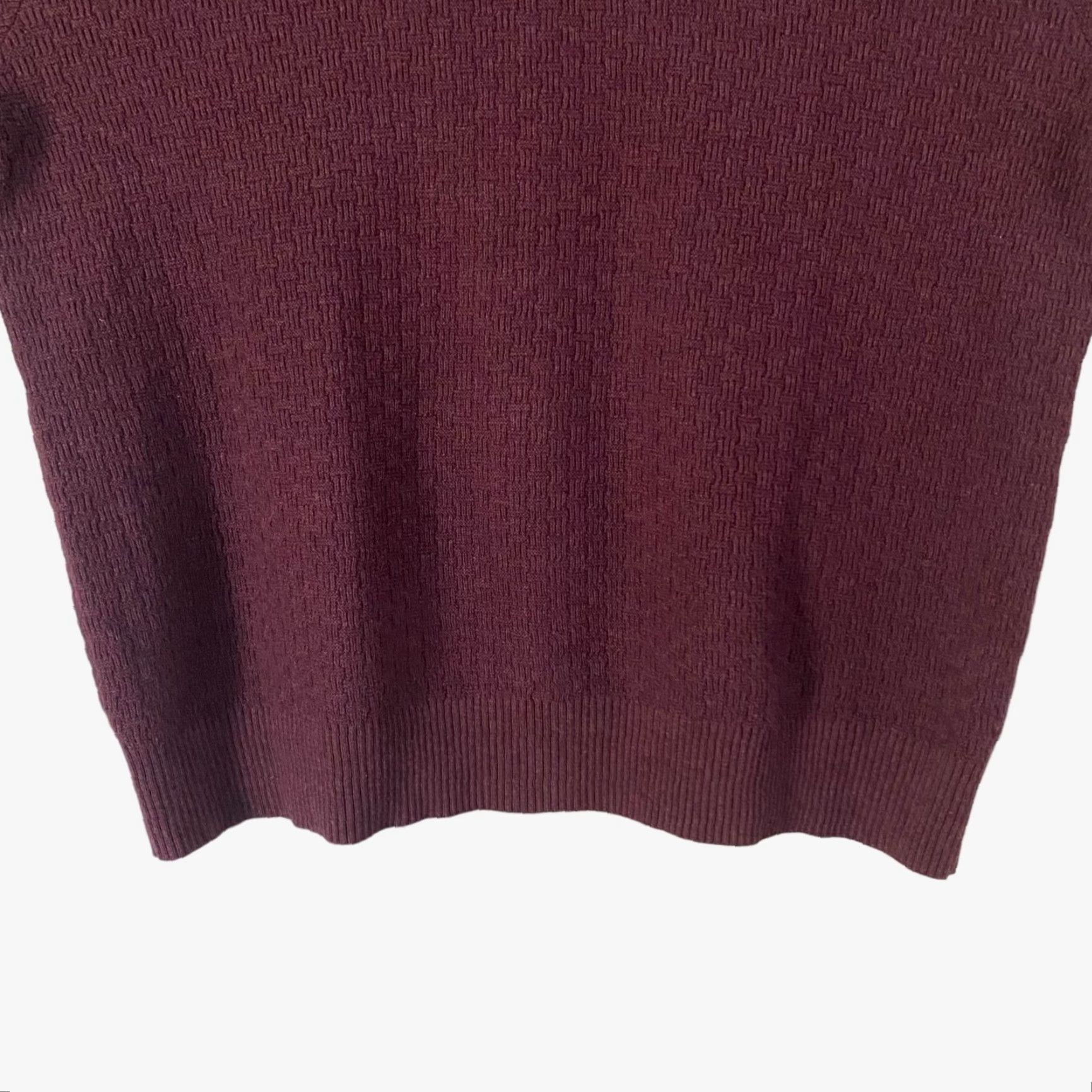Jos. A. Bank VINTAGE Jos. A. Bank Henley Mock Neck Pullover Sweater Mens XL Burgundy Red Long-Sleeve 1905 Button Details Mens Size US XL / EU 56 / 4 - 6 Thumbnail