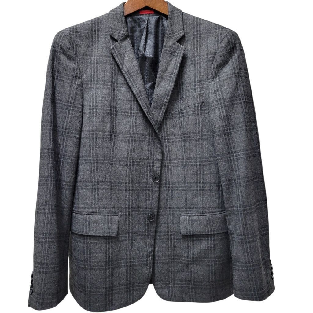 John Varvatos John Varvatos Star USA 2-Button Plaid Double-vented 38R Men Size 38R - 2 Thumbnail