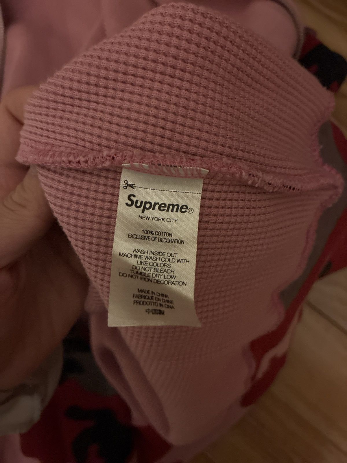 Supreme Supreme ss24 pink/red camo thermal hooded zip up Size US S / EU 44-46 / 1 - 5 Thumbnail