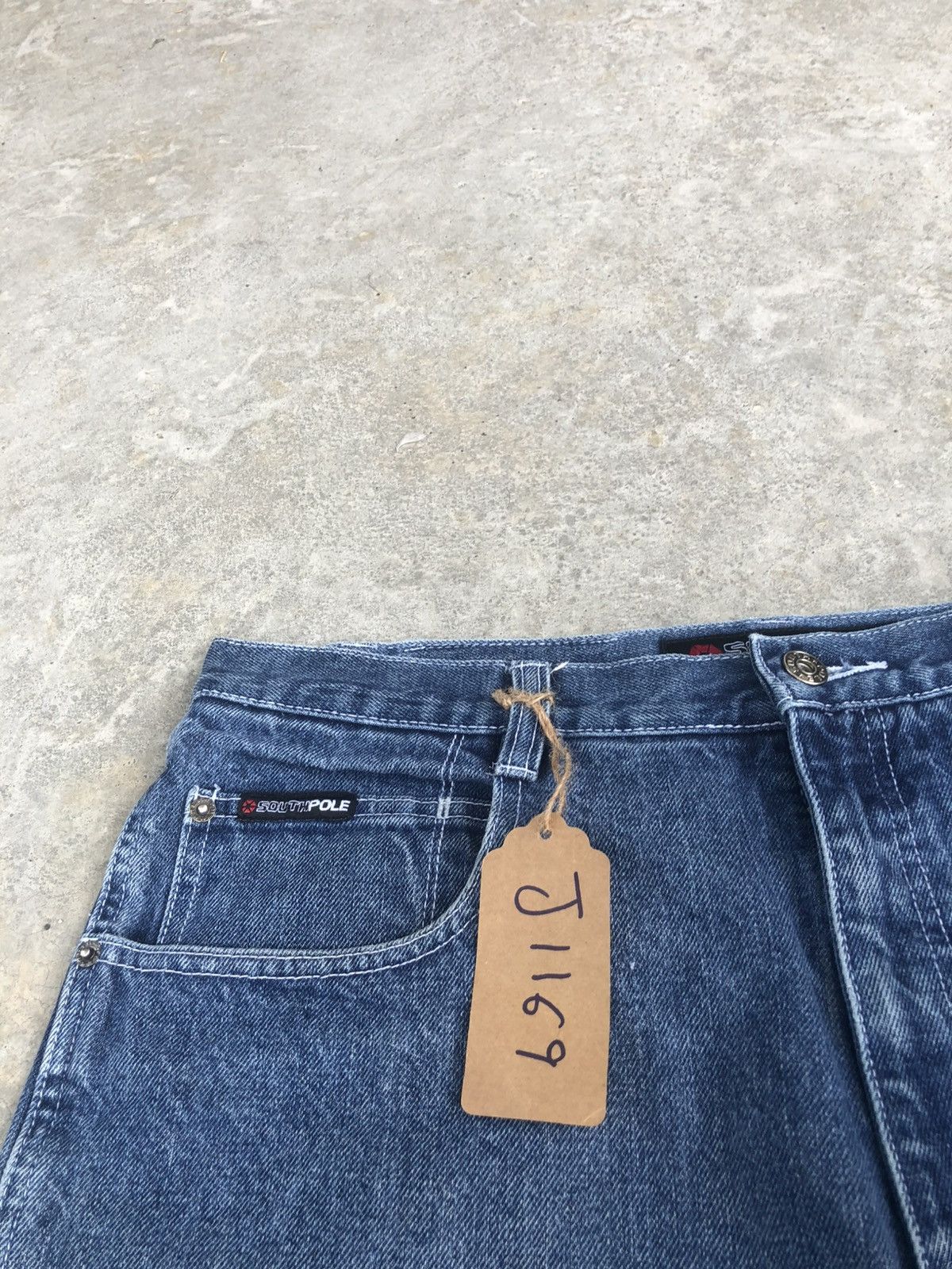 Southpole Vintage Southpole Baggy Carpenter Embroidered Jeans Size US 35 - 14 Thumbnail