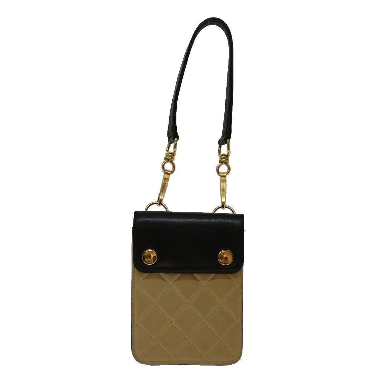 Chanel CHANEL Matelasse Hand Bag Leather Beige CC Size ONE SIZE - 13 Thumbnail