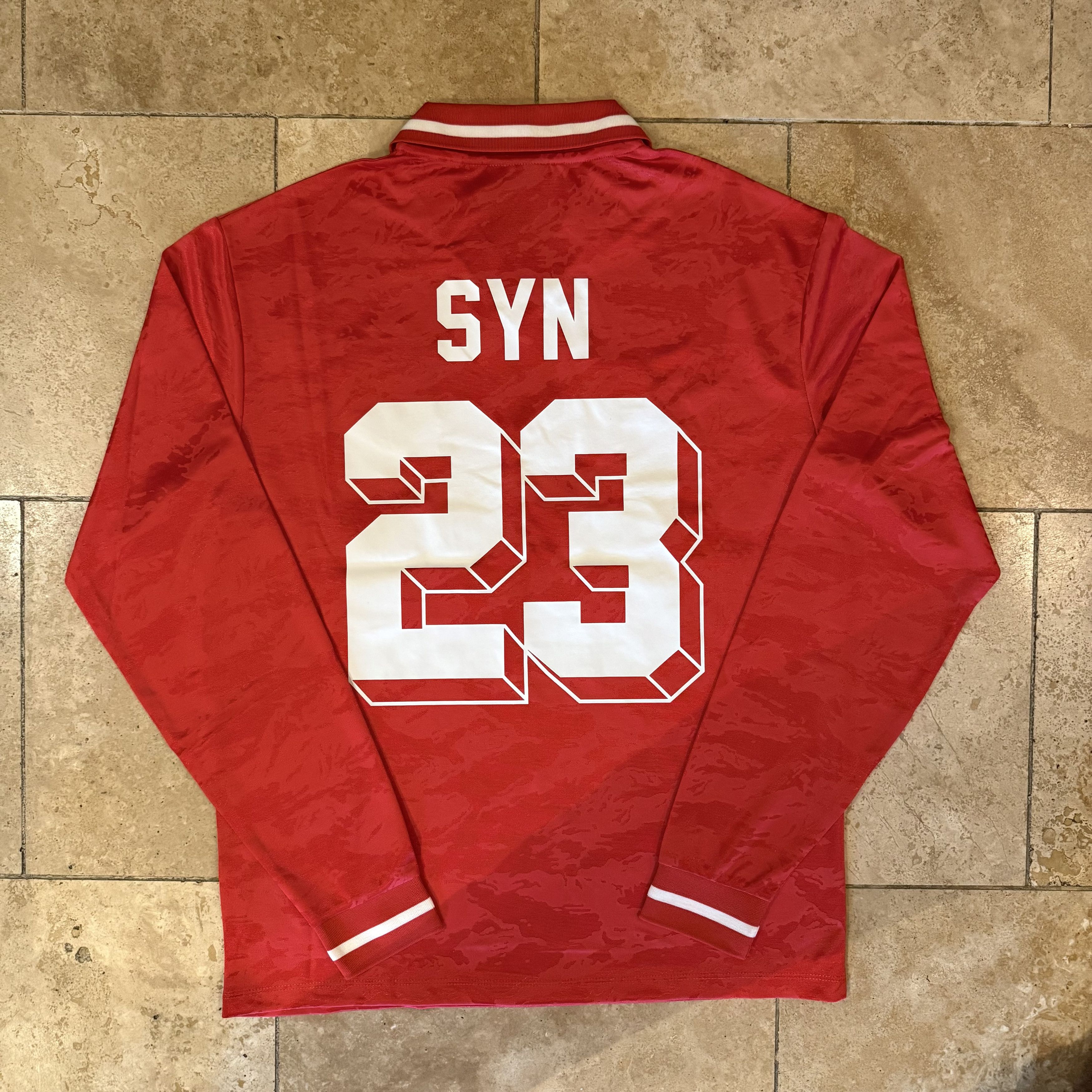 Syna World Syna Central Cee Red Footy Jersey Size Small Limited Edition Size US S / EU 44-46 / 1 - 14 Thumbnail
