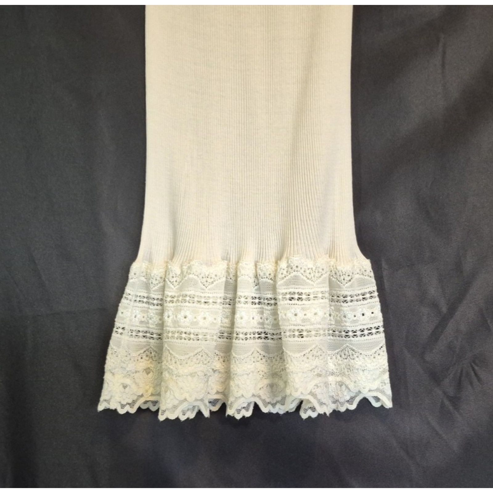 Other New Rosemunde Long Tank Top Off White Lace Silk Blend M Size M / US 6-8 / IT 42-44 - 6 Thumbnail