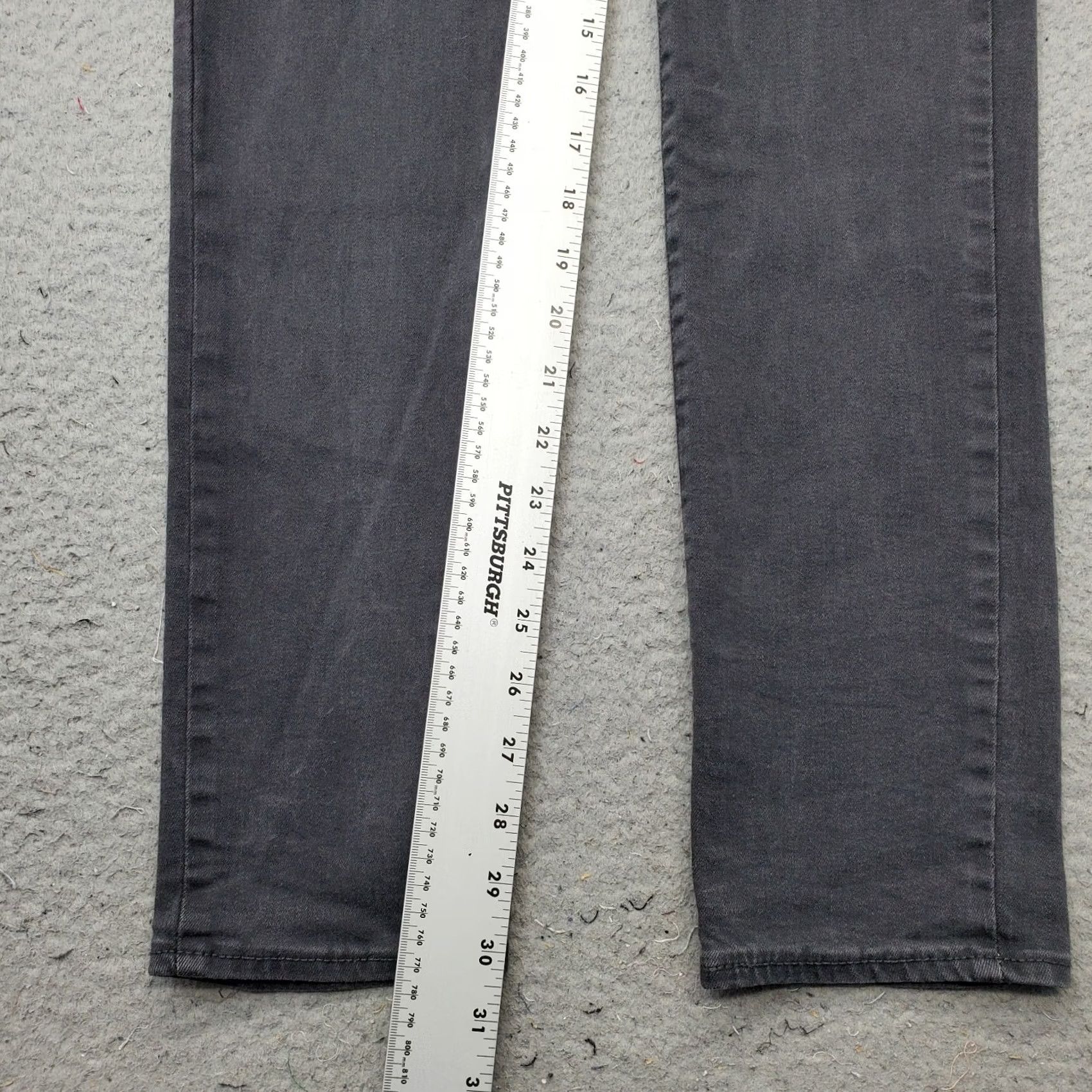 Levi's Levi's Jeans Womens 31x32 Gray Denim Red Tab Super Stretch Streetwear Skinny Leg Shirt Size 24" / US 00 / IT 34 - 4 Thumbnail