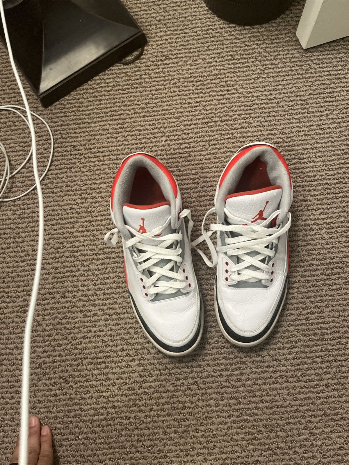 Jordan Brand × Nike Air Jordan 3 Retro ‘Fire Red’ Size US 9.5 / EU 42-43 - 4 Thumbnail