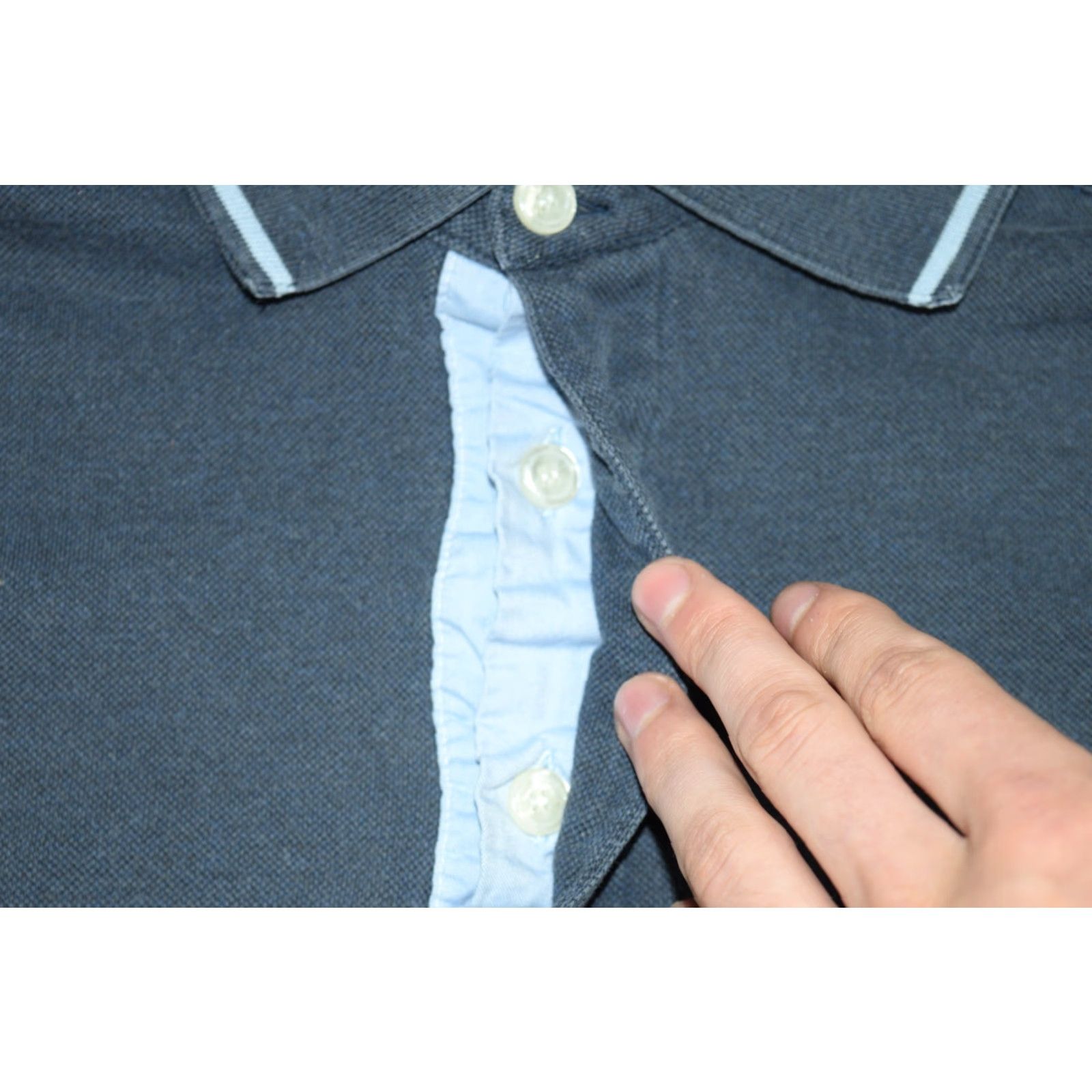 Paul & Shark Paul & Shark Polo Mens M Blue Striped 100% Cotton Knit Made in Italy 90s Size US M / EU 48-50 / 2 - 3 Thumbnail
