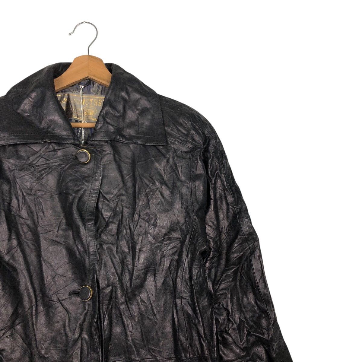 Japanese Brand 📌Vintage Leather Long Jacket Harajuku Mother Issey Miyake Size US M / EU 48-50 / 2 - 8 Thumbnail