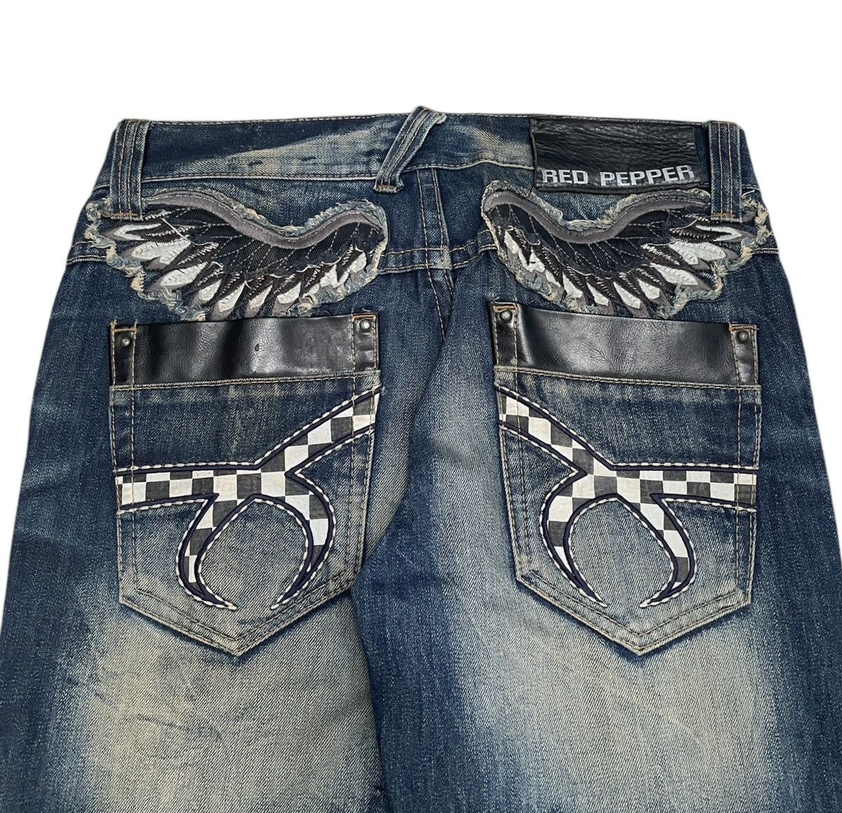 If Six Was Nine Rare Design Vintage Japanese Brand Red Pepper Jeans 2000s Size US 32 / EU 48 - 4 Thumbnail