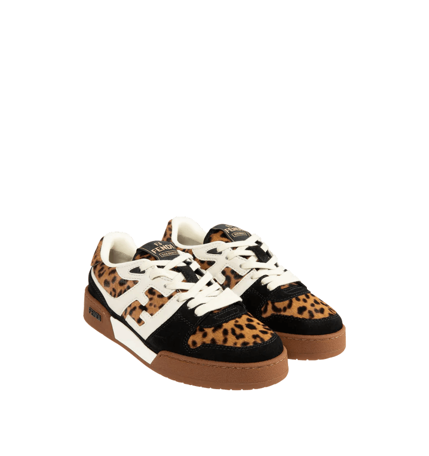Fendi o1h1sh11225 Match Sneaker in Brown/Black Size US 6 / IT 36 - 2 Thumbnail