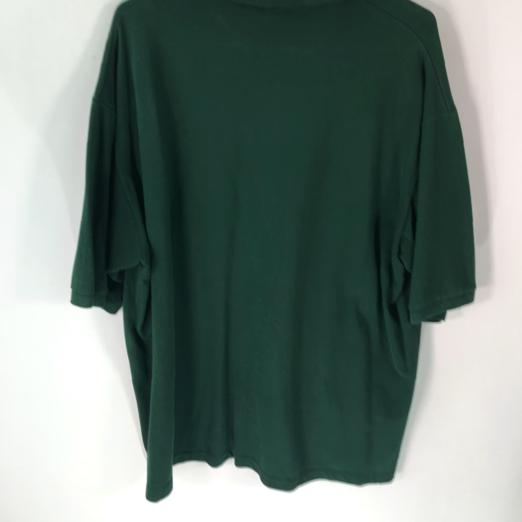 Jerzees Jerzees Mens Casual Regular Heavy Weight Green Pullover Polo Shirt XL Size Size US XL / EU 56 / 4 - 2 Thumbnail