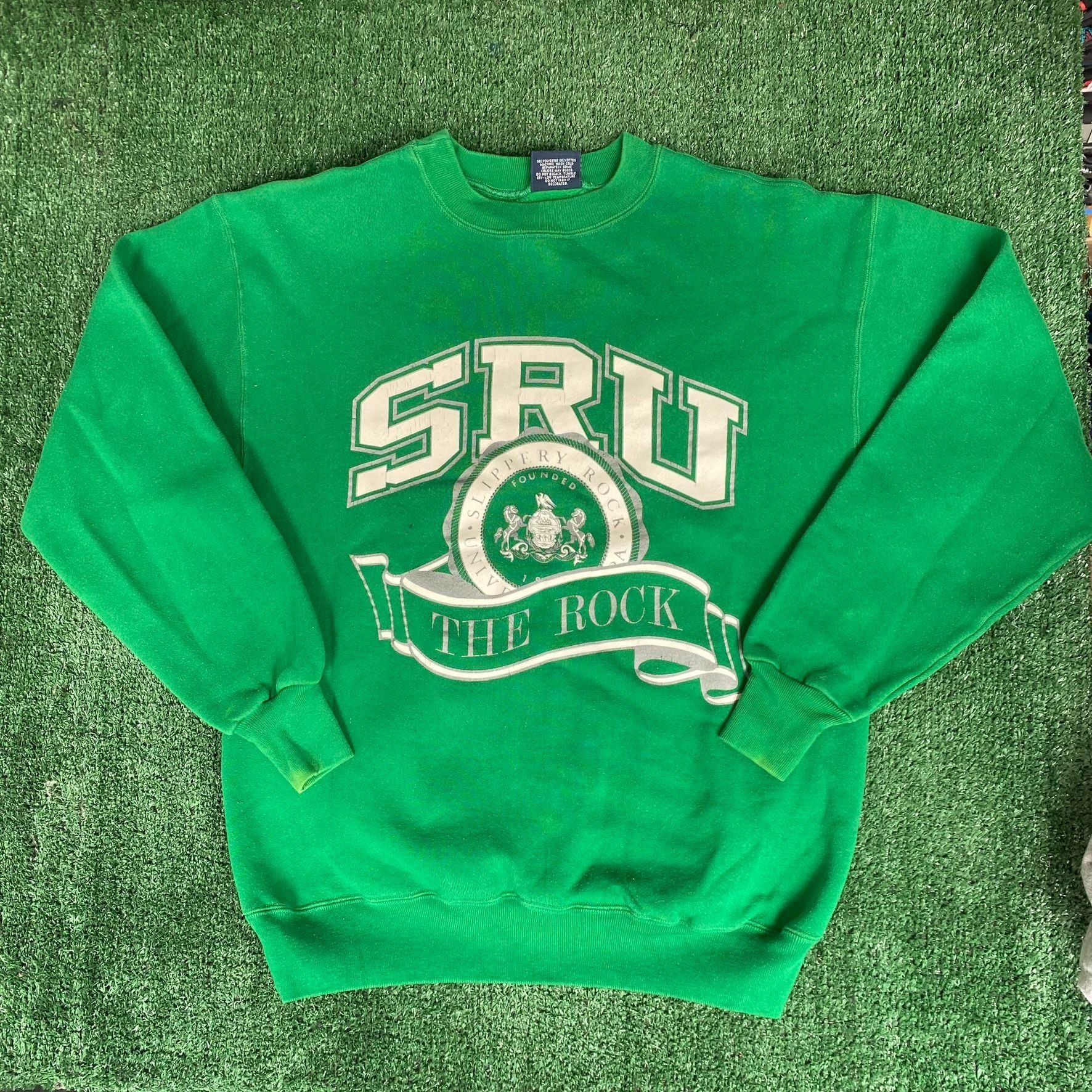 Jansport Vintage 90s Slippery Rock University Crewneck Sweatshirt Size US M / EU 48-50 / 2 - 1 Thumbnail