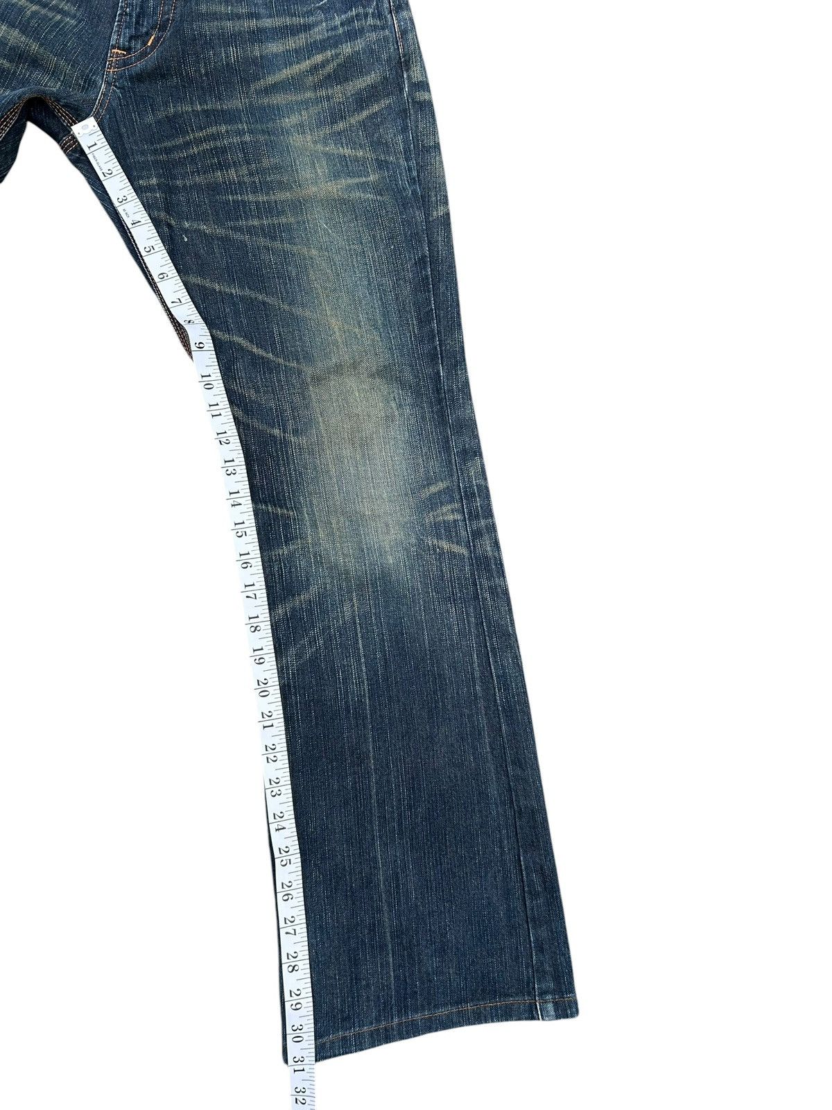Kapital Flare Vintage Edwin Buckle Back Rusty Distressed Denim Jeans Size US 32 / EU 48 - 16 Thumbnail