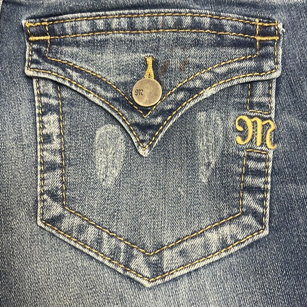 Other Miss Me Womens Size 26 Skinny Mid Rise Denim Jeans Blue Pock Size 27" / US 4 / IT 40 - 3 Thumbnail