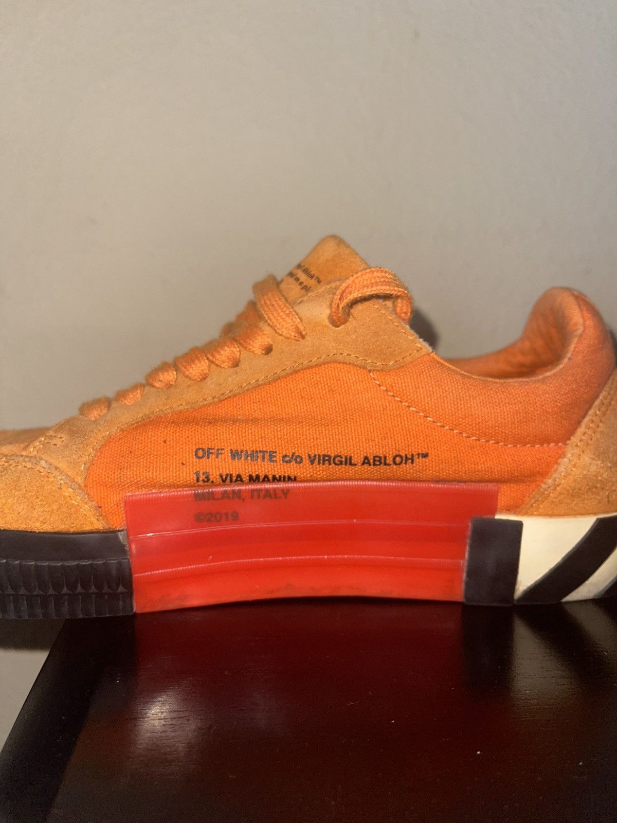 Off-White Off White Vulcanized Low Orange Black Men’s US Size 8 Size US 8 / EU 41 - 3 Thumbnail