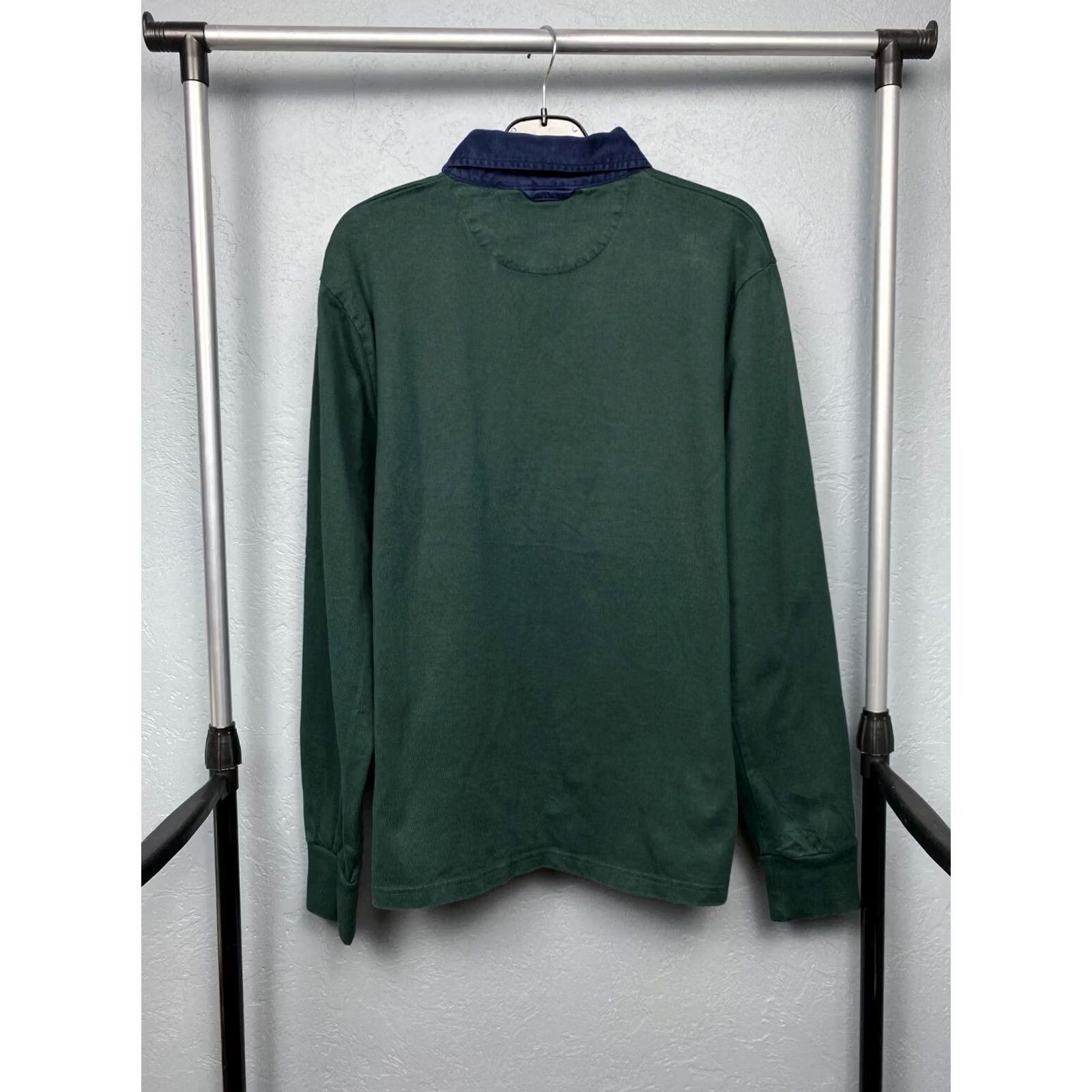 Gant Gant Vintage Mens Rugby Long Sleeve Polo Shirt XL Green Polo Rugby XL Mens Boys Womens Ladies Size US XL / EU 56 / 4 - 7 Thumbnail