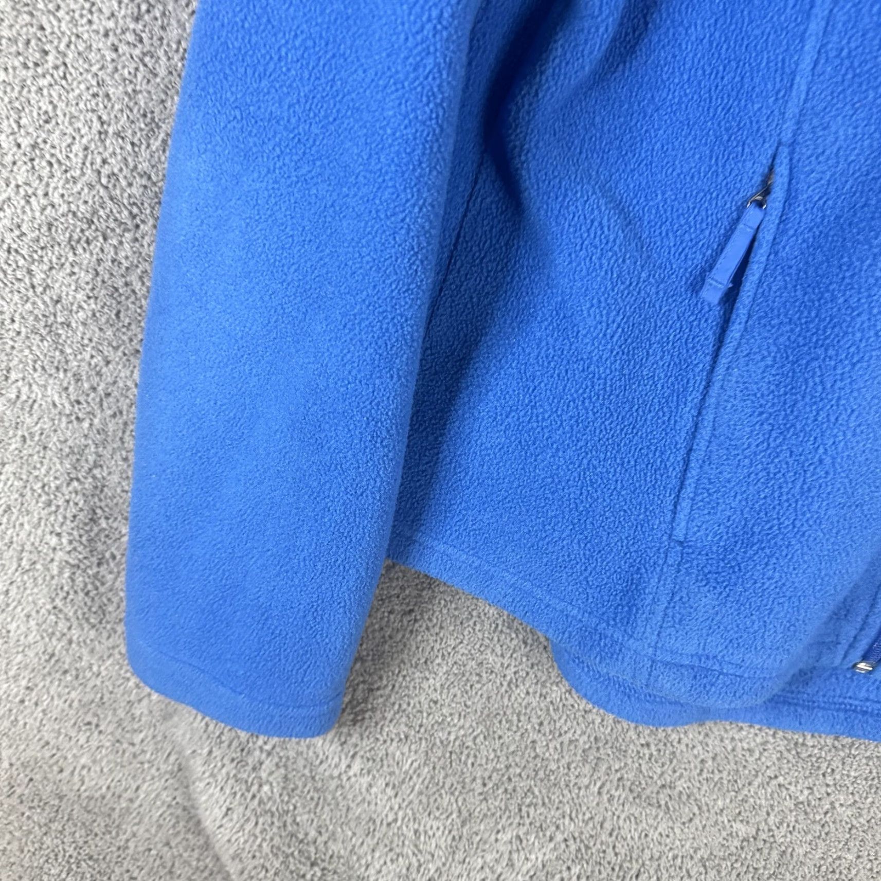 Vintage L.L.Bean Fleece Jacket Womens Large Blue Full Zip Pockets Outdoor Warm Regular Fit Size L / US 10 / IT 46 - 2 Thumbnail