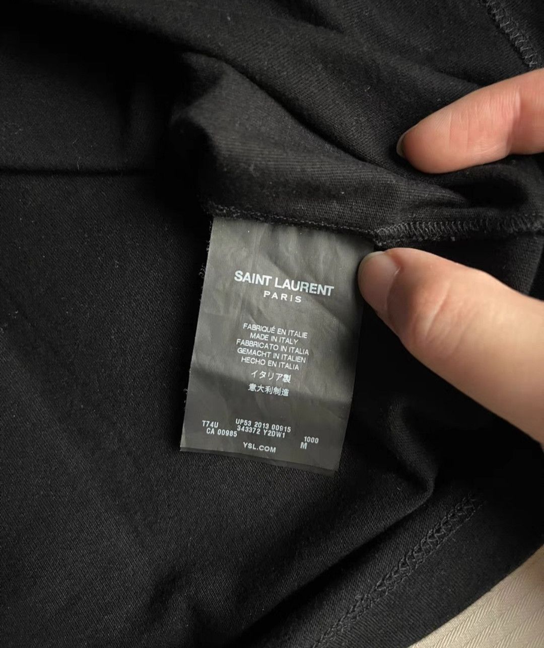 Saint Laurent Paris Saint Laurent Blood tooth short sleeve-2505 Size US M / EU 48-50 / 2 - 5 Thumbnail