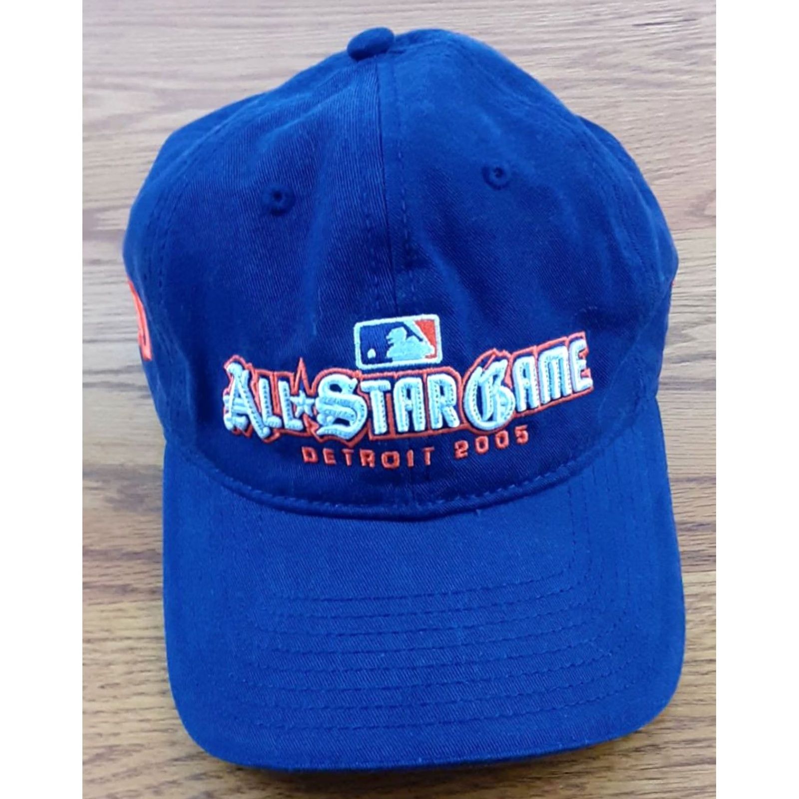 Vintage VINTAGE Detroit City 2005 All-Star Game Hat Genuine Merchandise Adjustable Strap Baseball Cap Men Adjustable Blue City Mens Size ONE SIZE - 3 Thumbnail