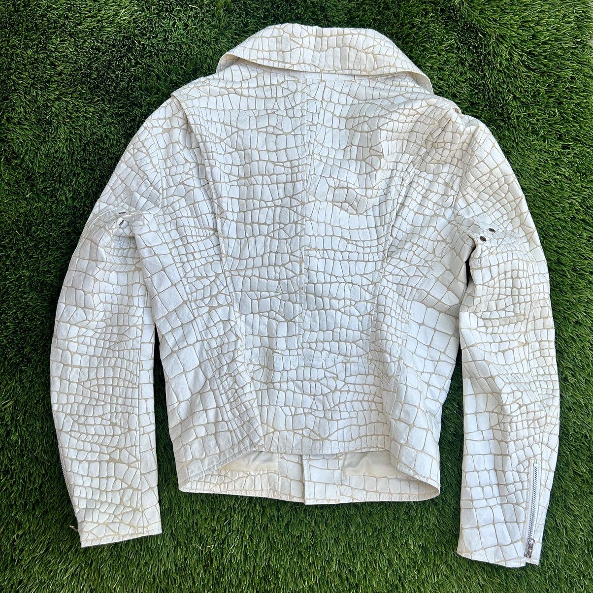 Comme des Garcons × Junya Watanabe Junya watanabe comme crocodile printed biker jacket Size US M / EU 48-50 / 2 - 2 Thumbnail