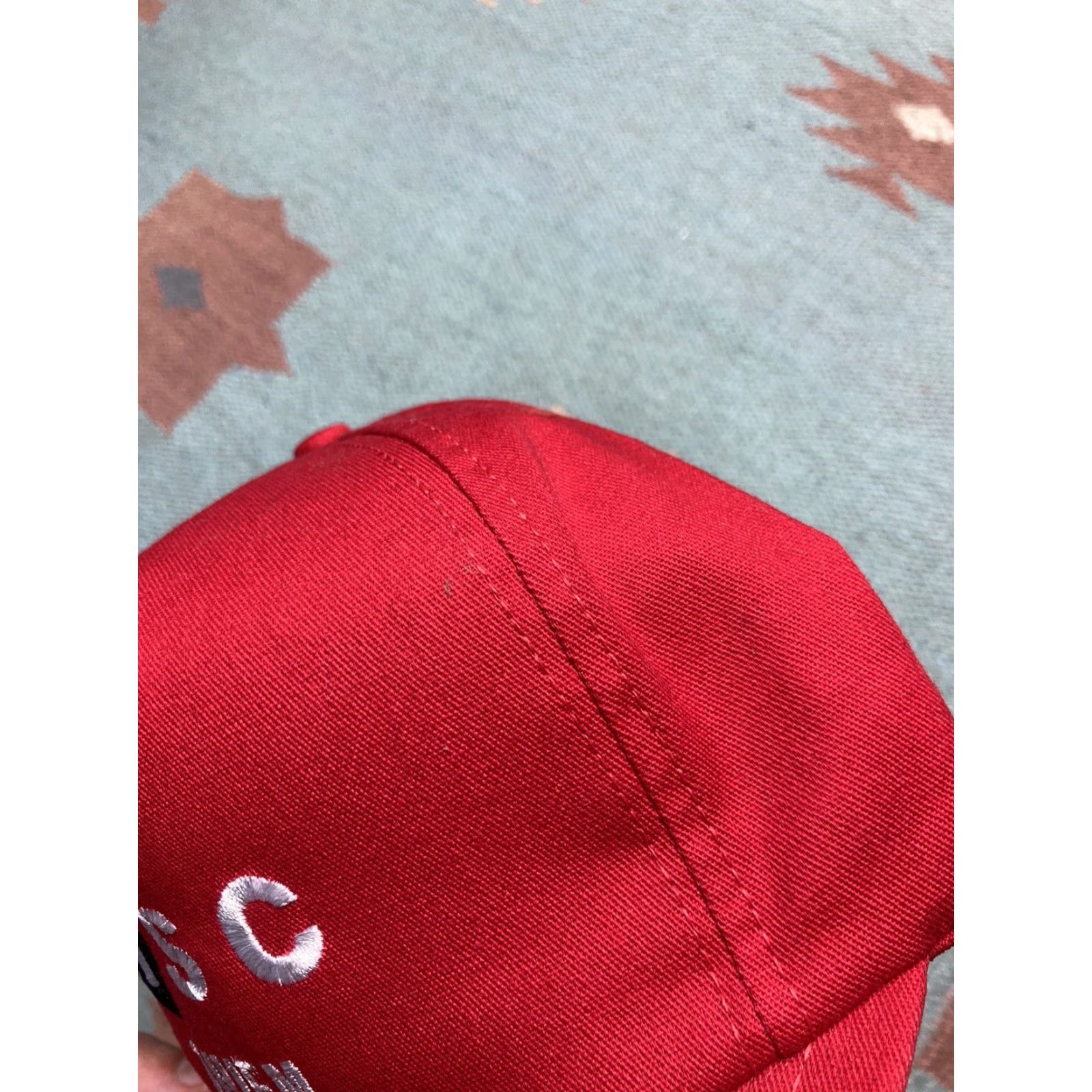 Vintage VINTAGE Snapback Hat Cap NSC Thiem Red Made in USA EUC NOS Tennis Men Adjustable Red USA Snапback Hat Size ONE SIZE - 5 Thumbnail