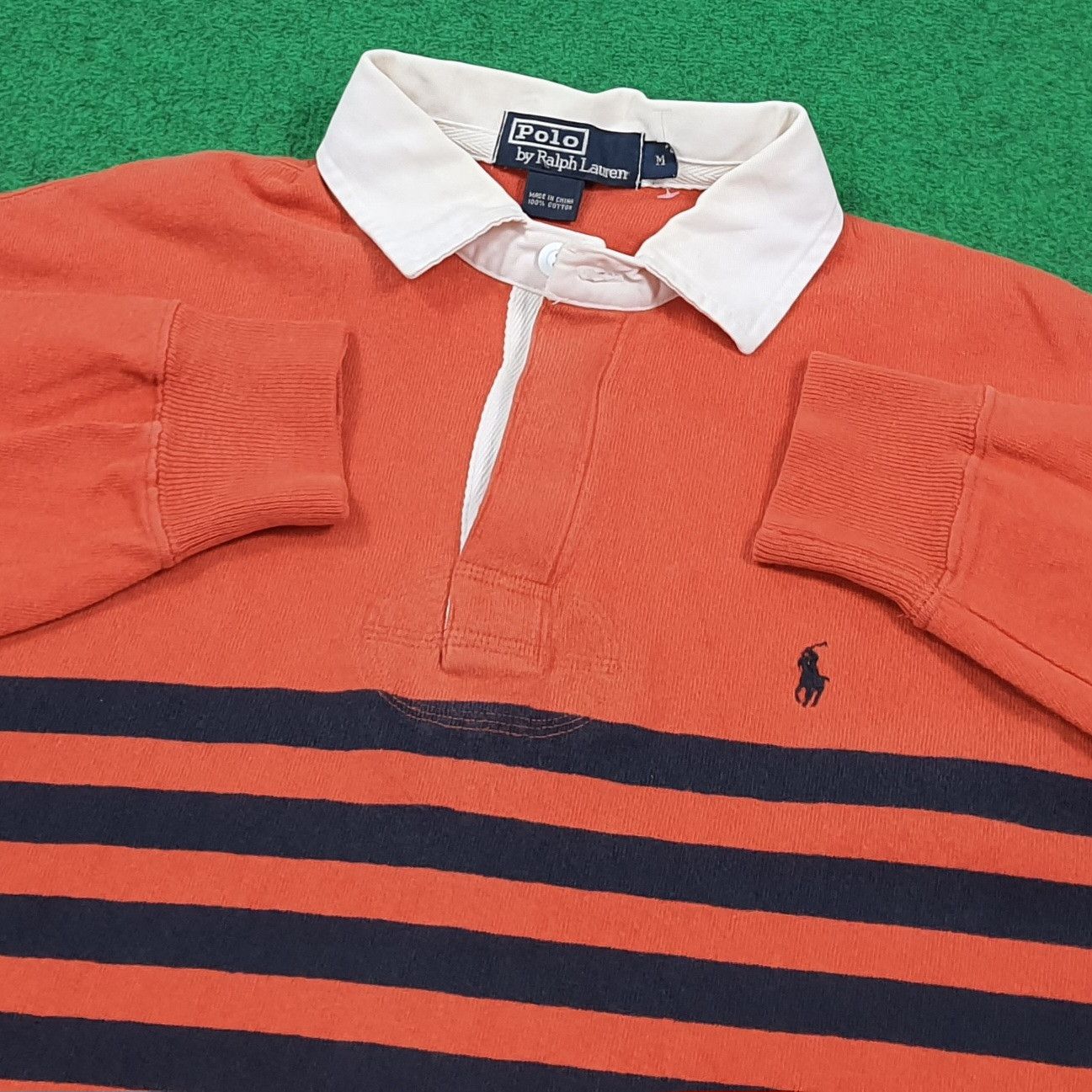Polo Ralph Lauren Vintage Polo Ralph Lauren Rugby Shirt Striped E1N15 Size US L / EU 52-54 / 3 - 5 Thumbnail