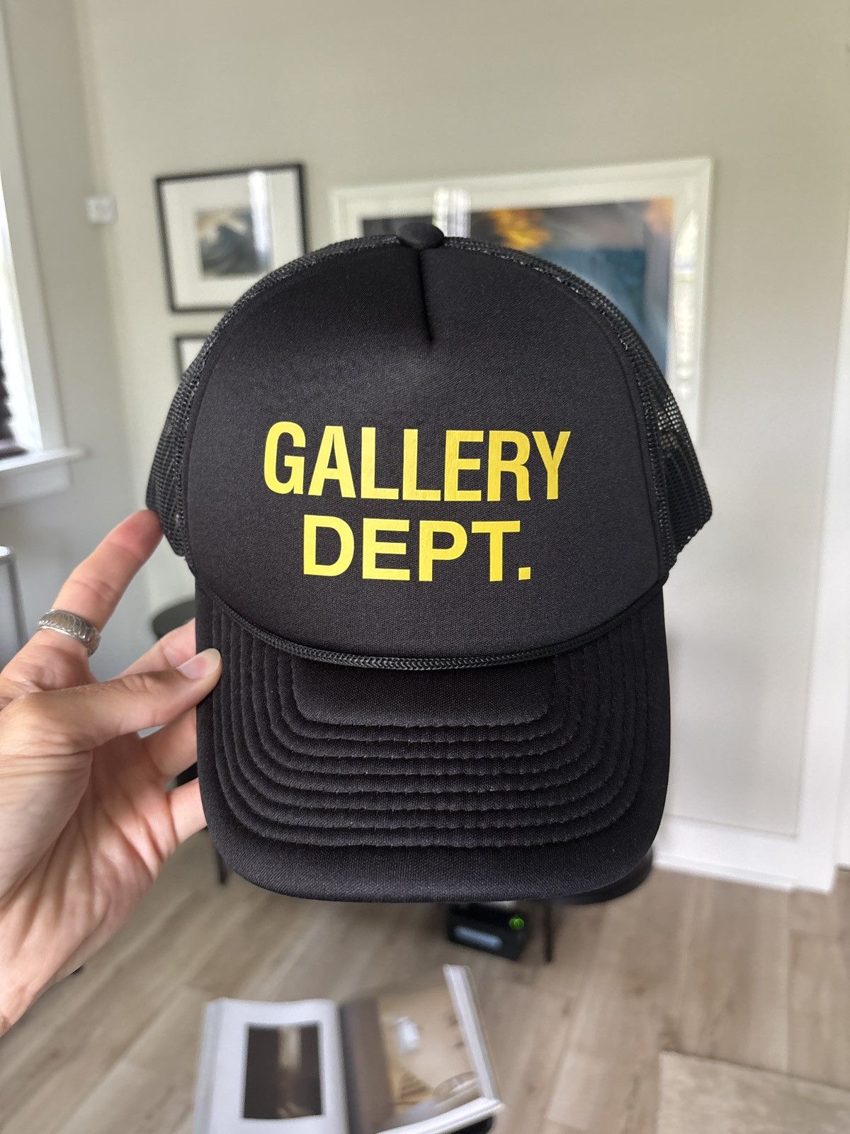 Gallery Dept. GALLERY DEPT BLACK LOGO SNAPBACK HAT Size ONE SIZE - 2 Thumbnail