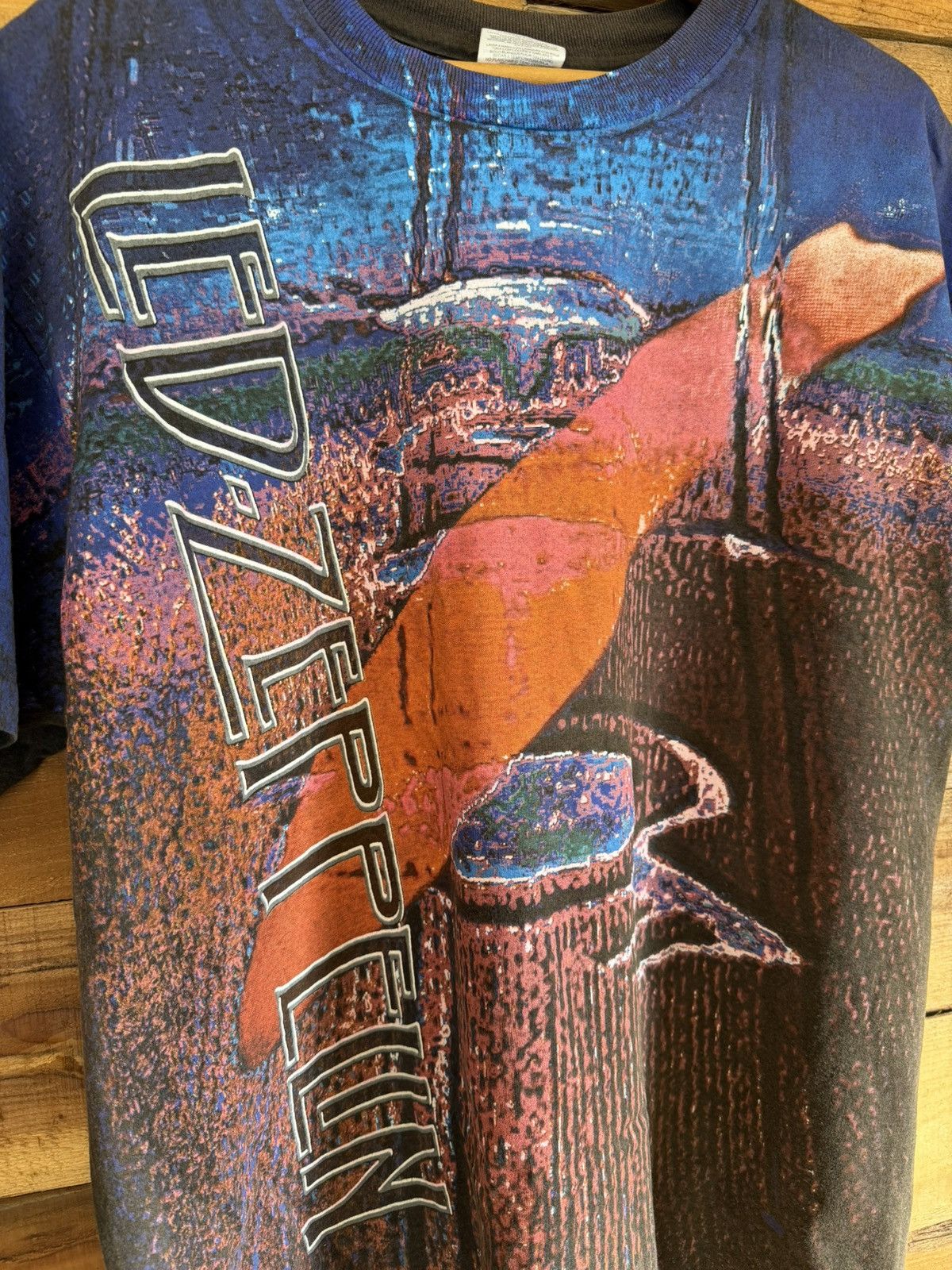 Vintage Vintage Led Zeppelin all over print t-shirt Size US XL / EU 56 / 4 - 2 Thumbnail