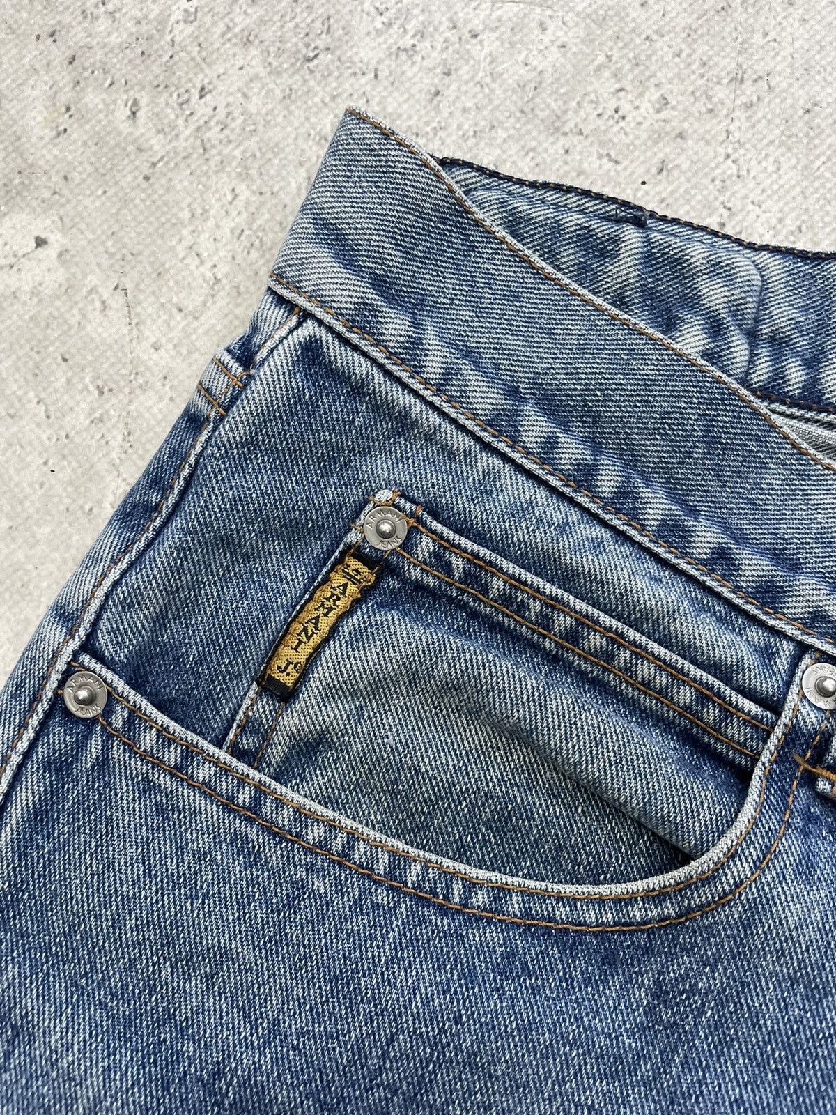 Armani Rare Emporio Armani blue jeans rare avant garde y2k Size US 34 / EU 50 - 7 Thumbnail