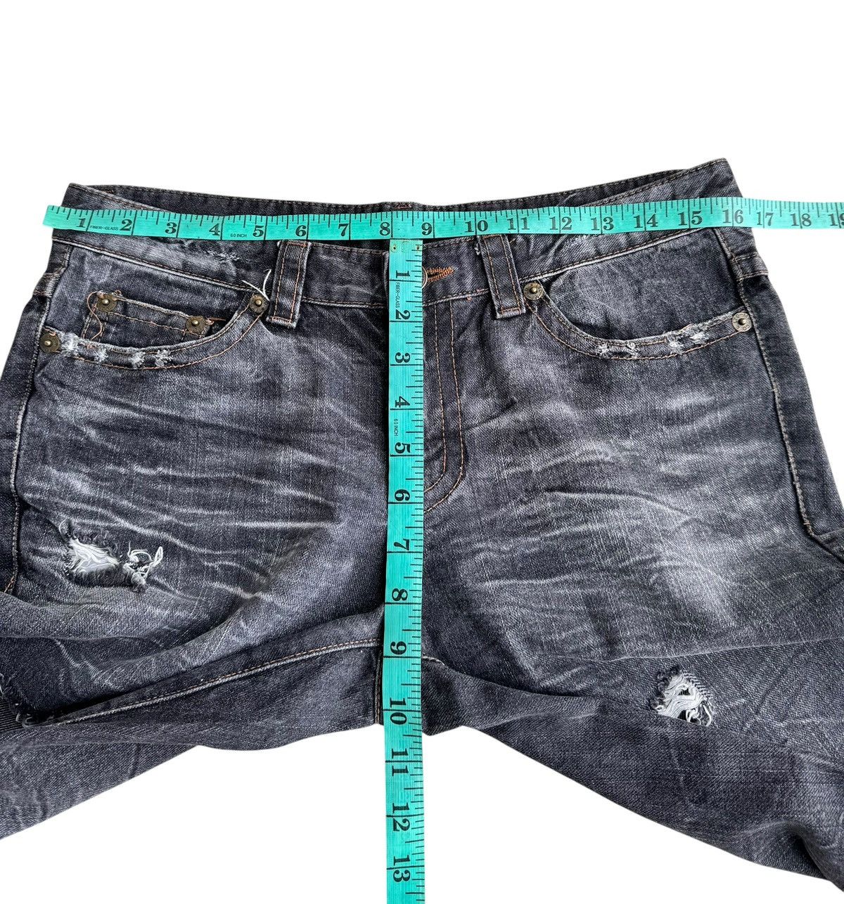 HyperDenim 🔥Achival Japanese Brand AGAT Distressed Flare Jeans Size US 32 / EU 48 - 14 Thumbnail