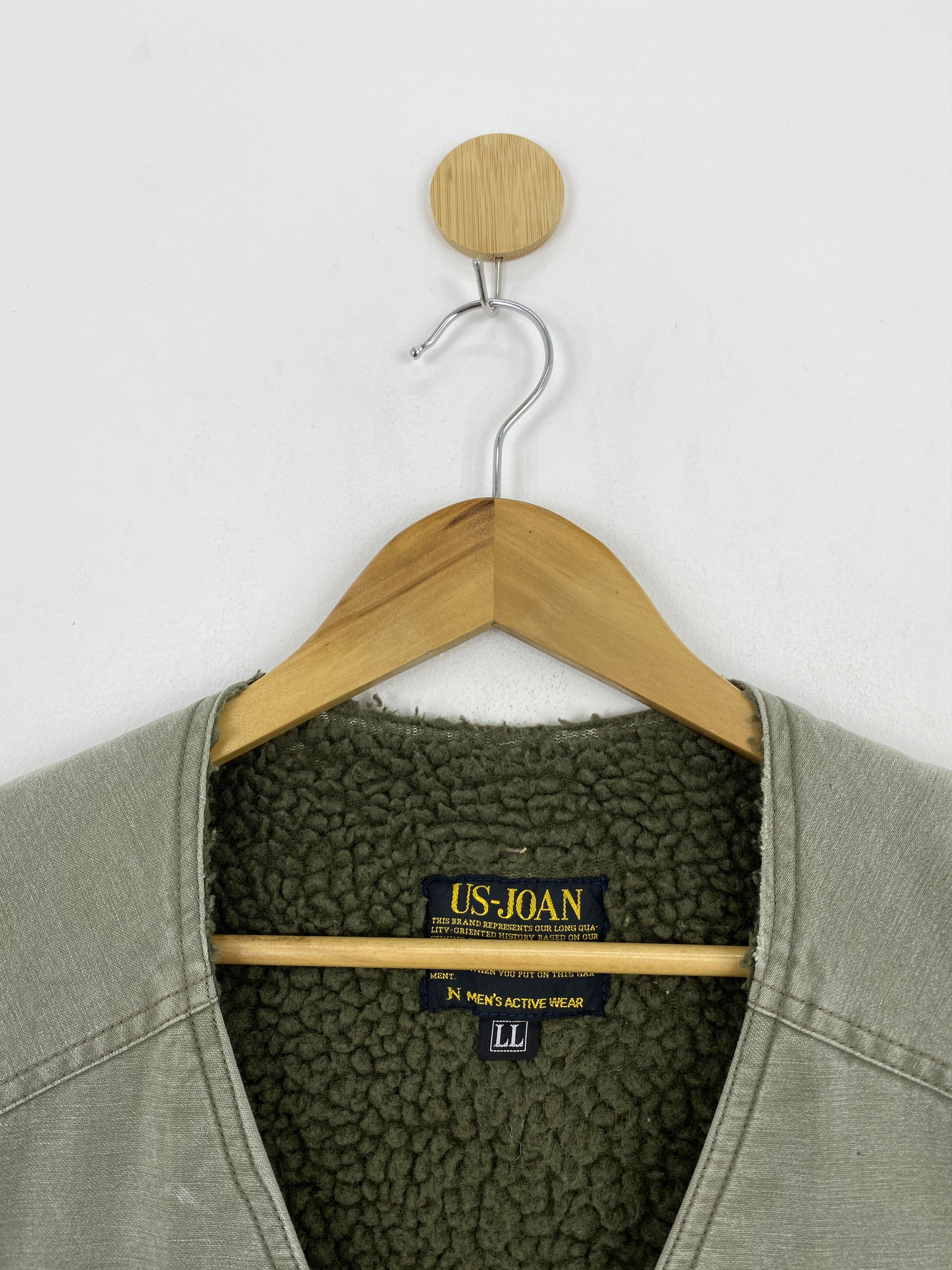 Japanese Brand Vintage US Joan Multi Pocket Sherpa Vest J1759 Size US XL / EU 56 / 4 - 9 Thumbnail