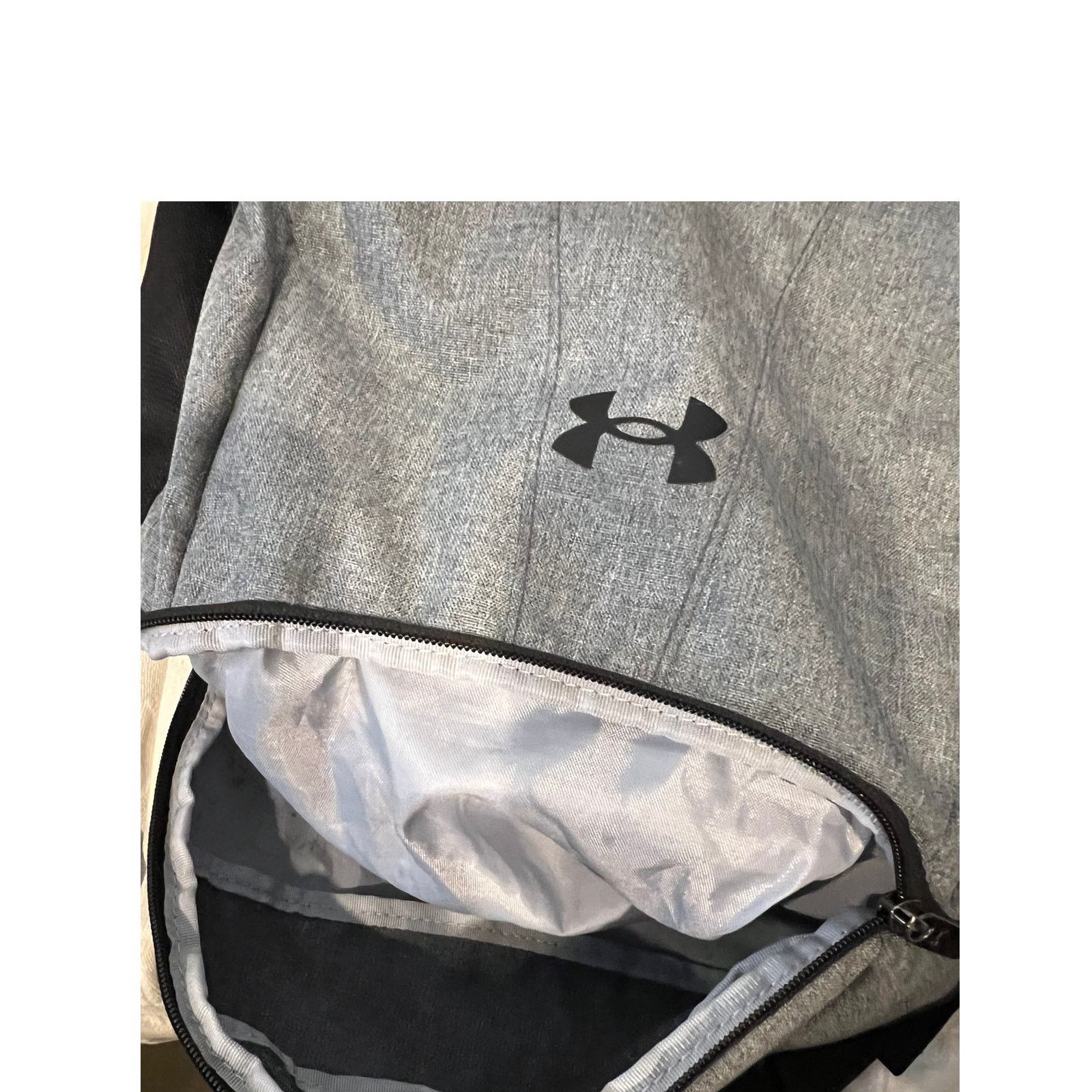 Under Armour Under Armour Gray Black Hustle 5.0 Backpack Size ONE SIZE - 3 Thumbnail