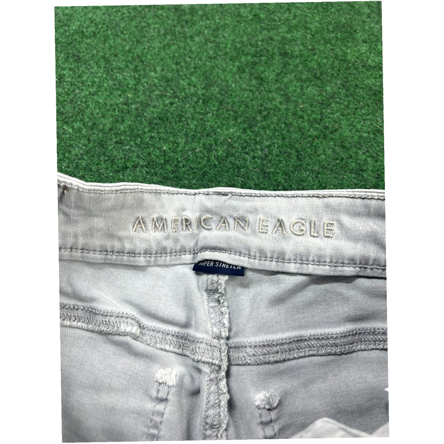 American Eagle Outfitters American Eagle Women's 2 Regular Jegging Super Stretch Low Rise Gray Jeans Size 26" / US 2 / IT 38 - 7 Thumbnail