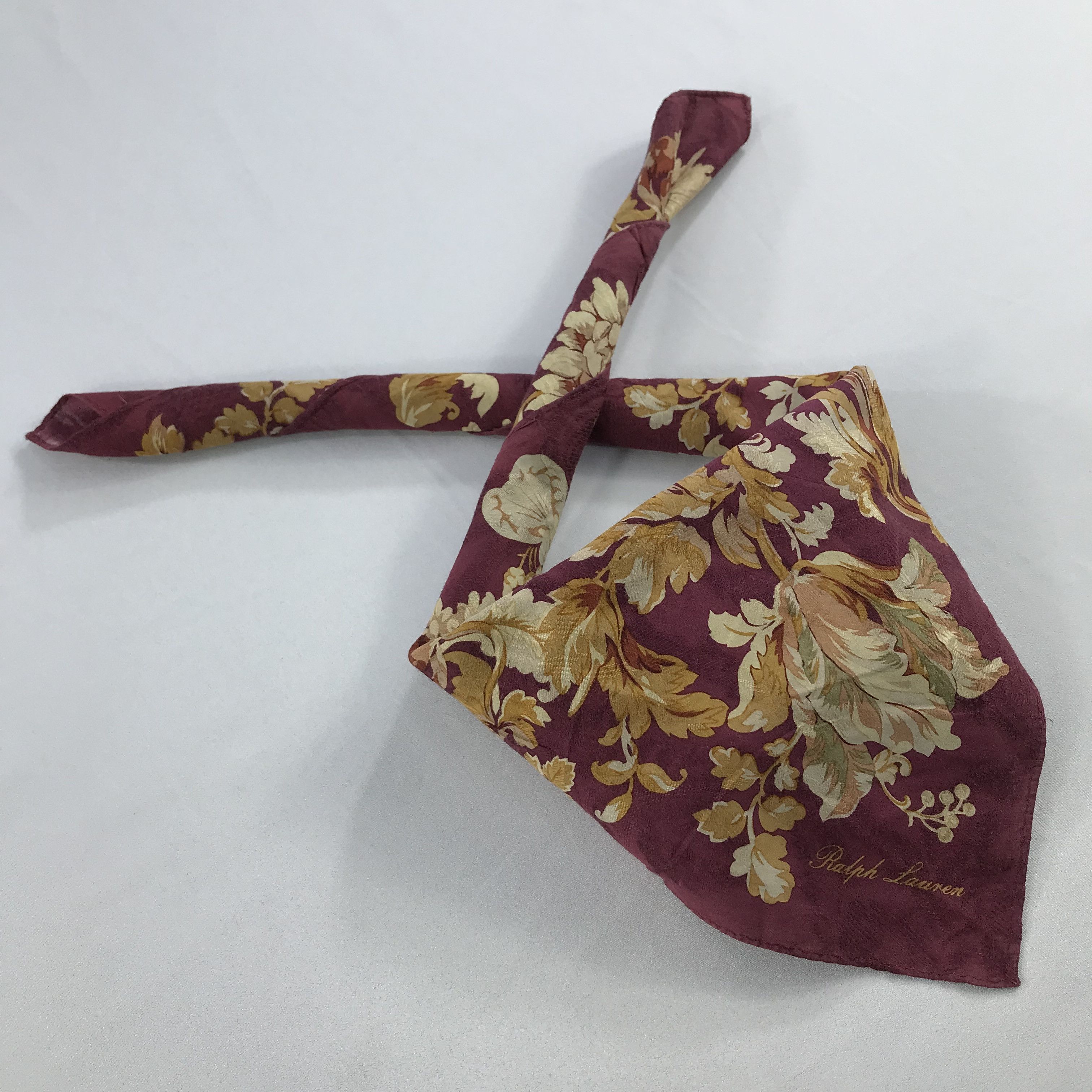 Ralph Lauren × Vintage Ralph Lauren Bandana / Handkerchief / Neckerchief - S2753A Size ONE SIZE - 4 Thumbnail