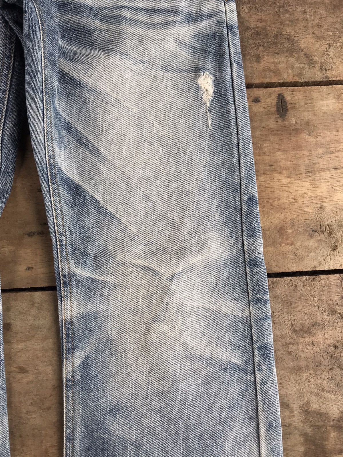 Seditionaries 💥FLARE💥90s STYLE IMPROVES SICK FADES DISTRESSED DENIM F394 Size US 32 / EU 48 - 6 Thumbnail