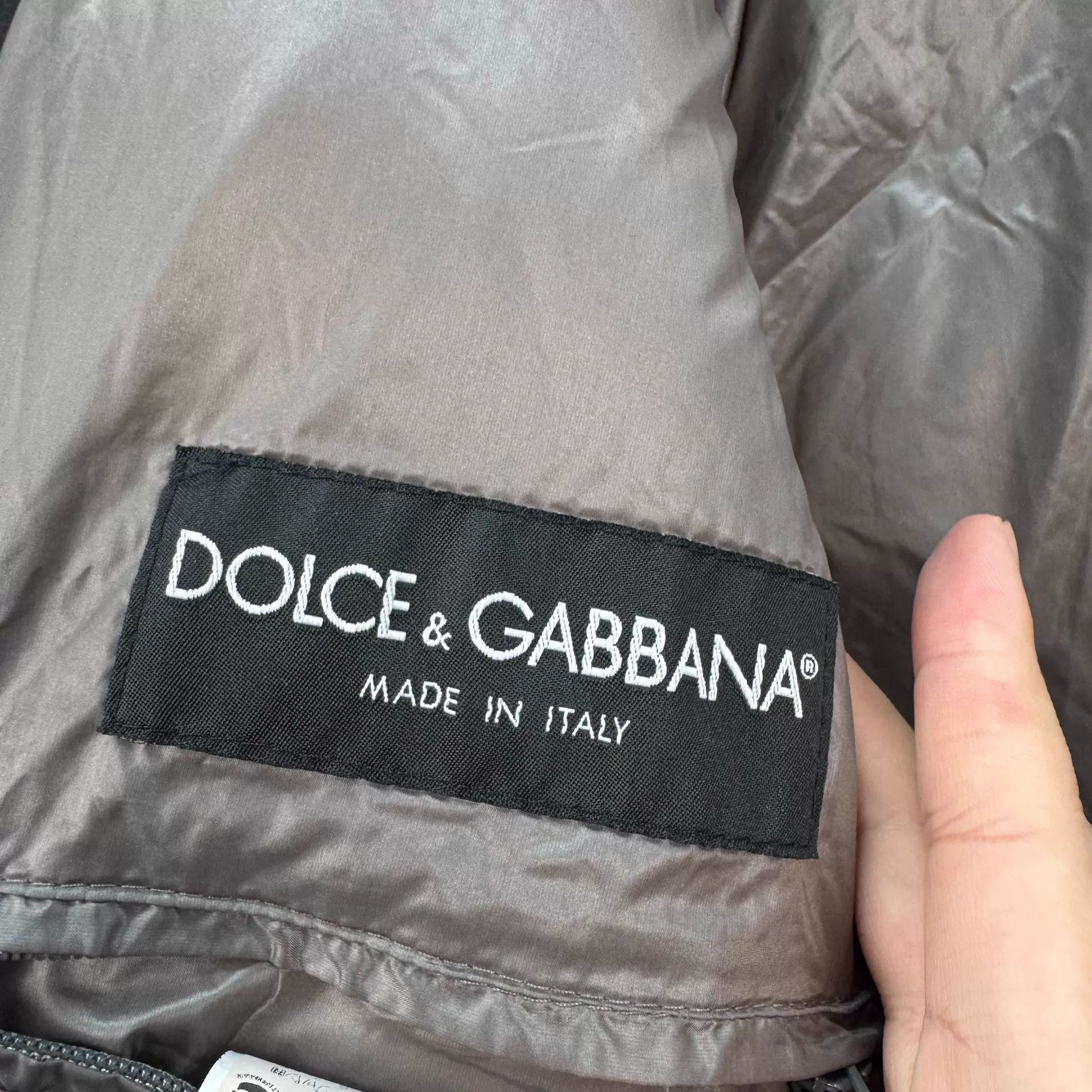 Dolce & Gabbana DG leather tag down jacket 48 98 New Size XL / US 12-14 / IT 48-50 - 5 Thumbnail