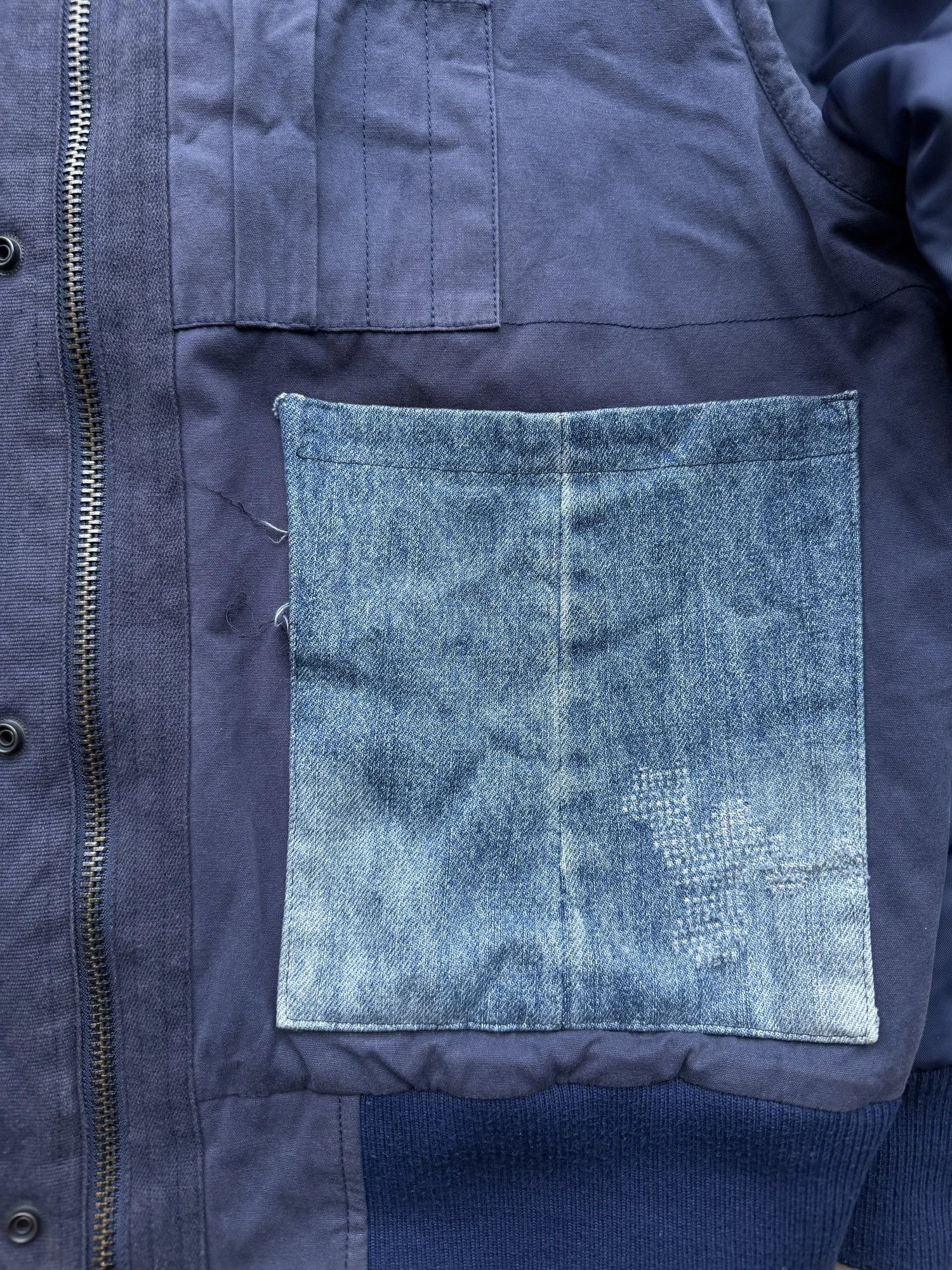Ojardorf Ofiles 5-pocket Indigo Denim Bomber Jacket Size US L / EU 52-54 / 3 - 6 Thumbnail